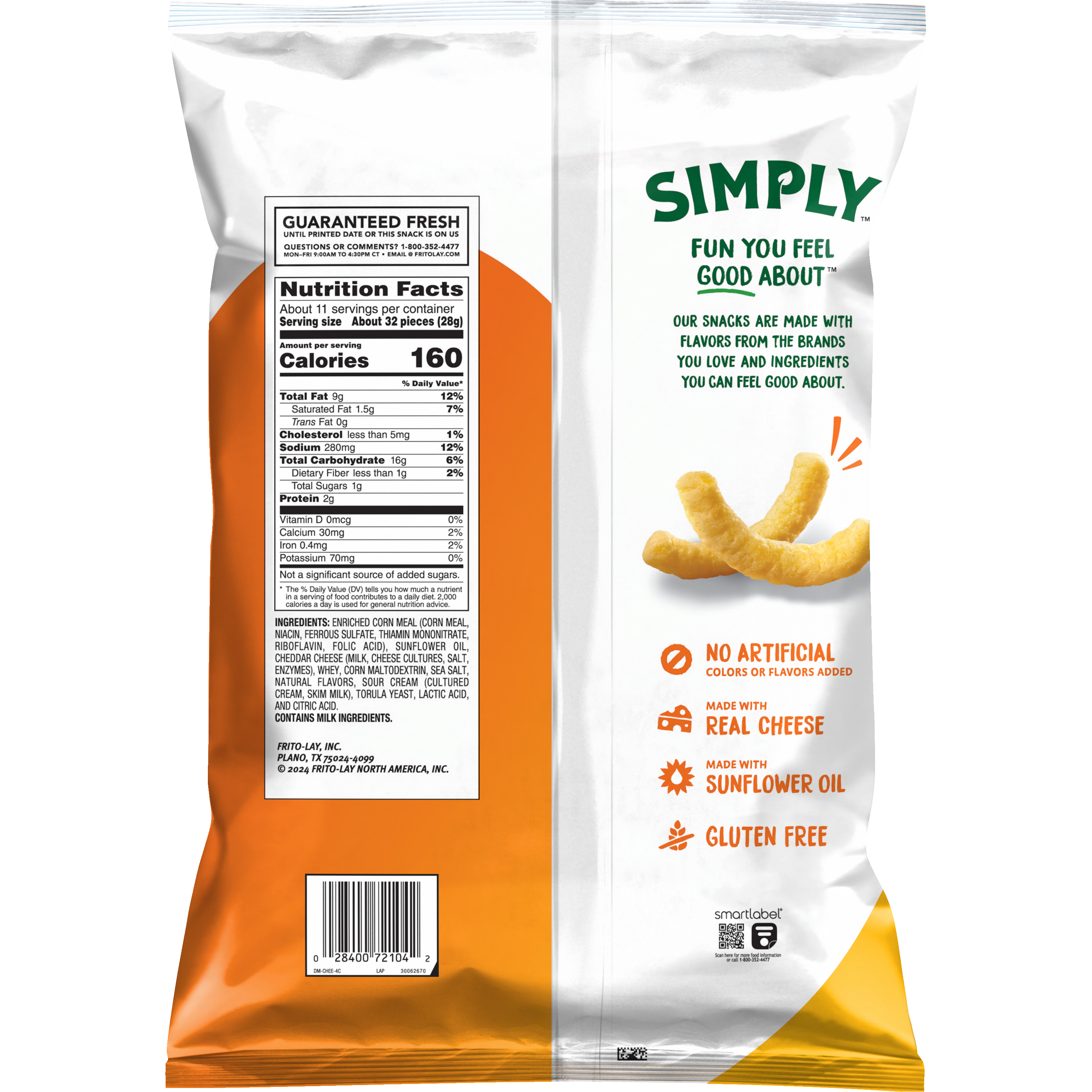 Cheetos, Simply, Puffs, White Cheddar, Cheese Flavored Snacks thumbnail