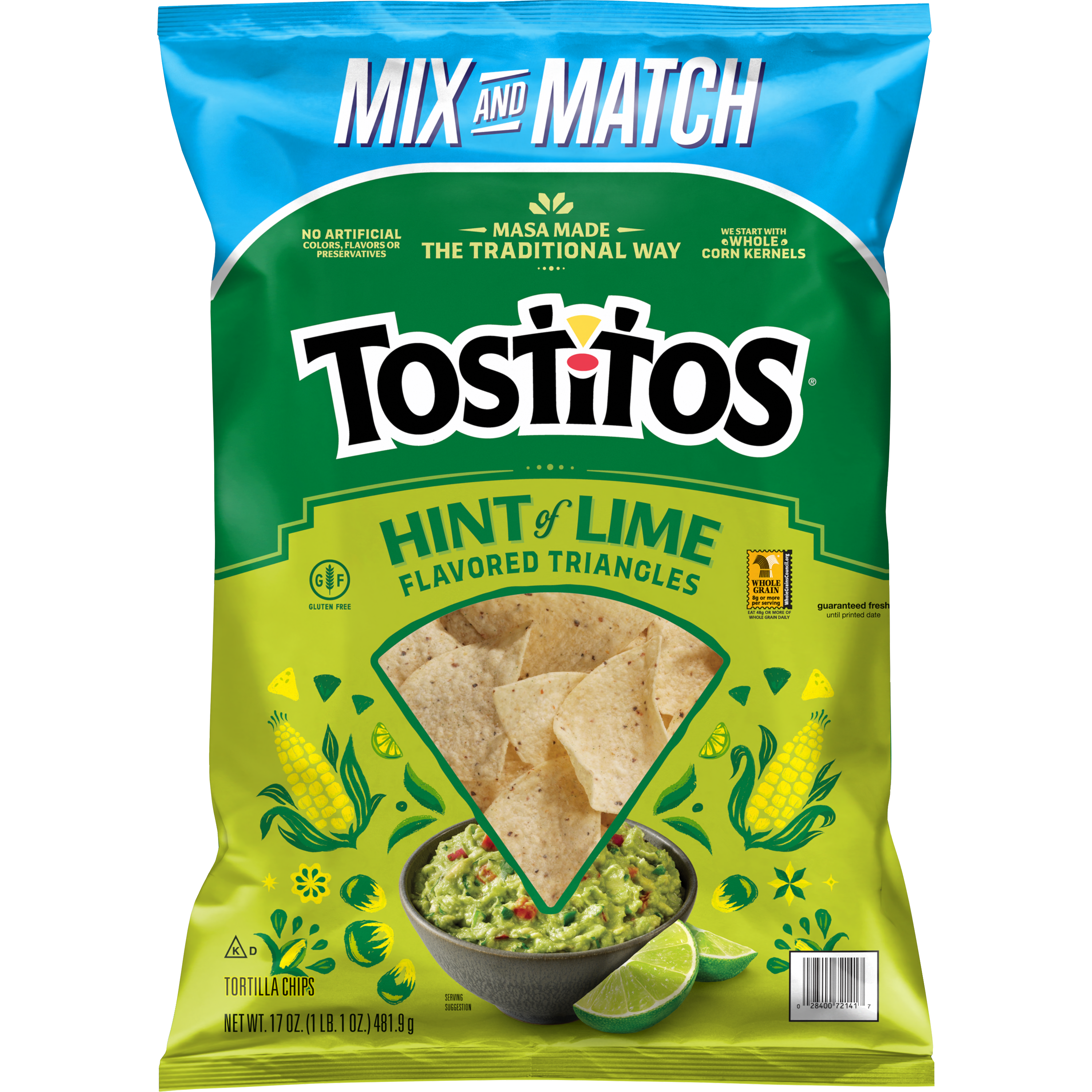 Tostitos, Hint Of Lime Flavored Triangles, Tortilla Chips