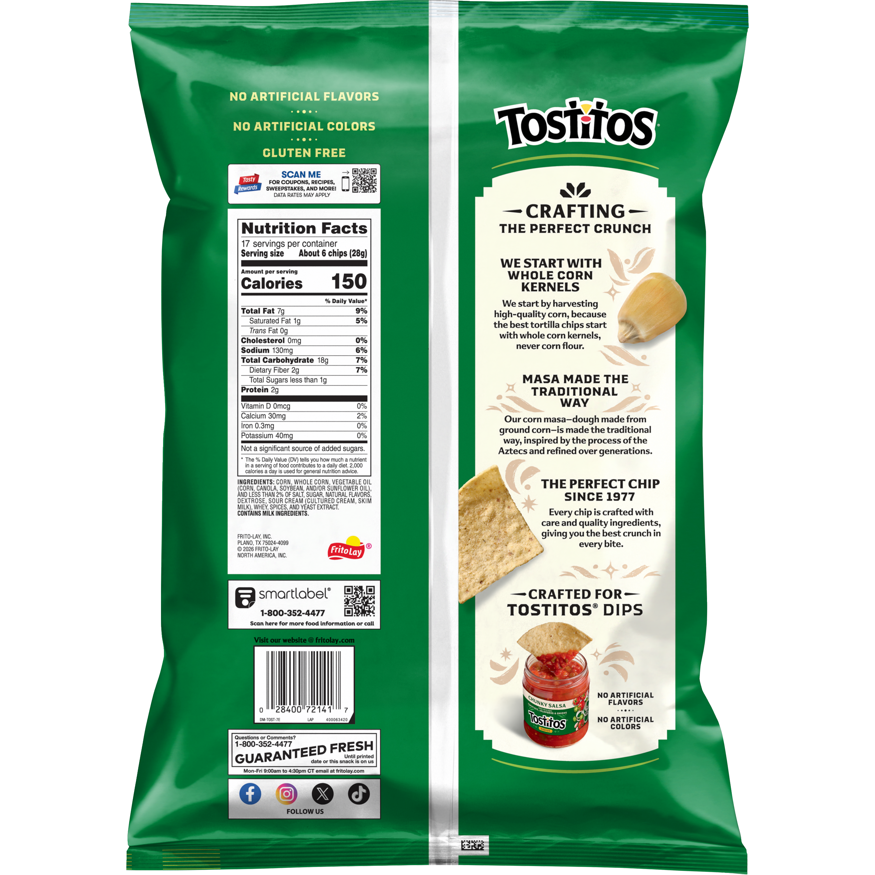 Tostitos, Hint Of Lime Flavored Triangles, Tortilla Chips thumbnail