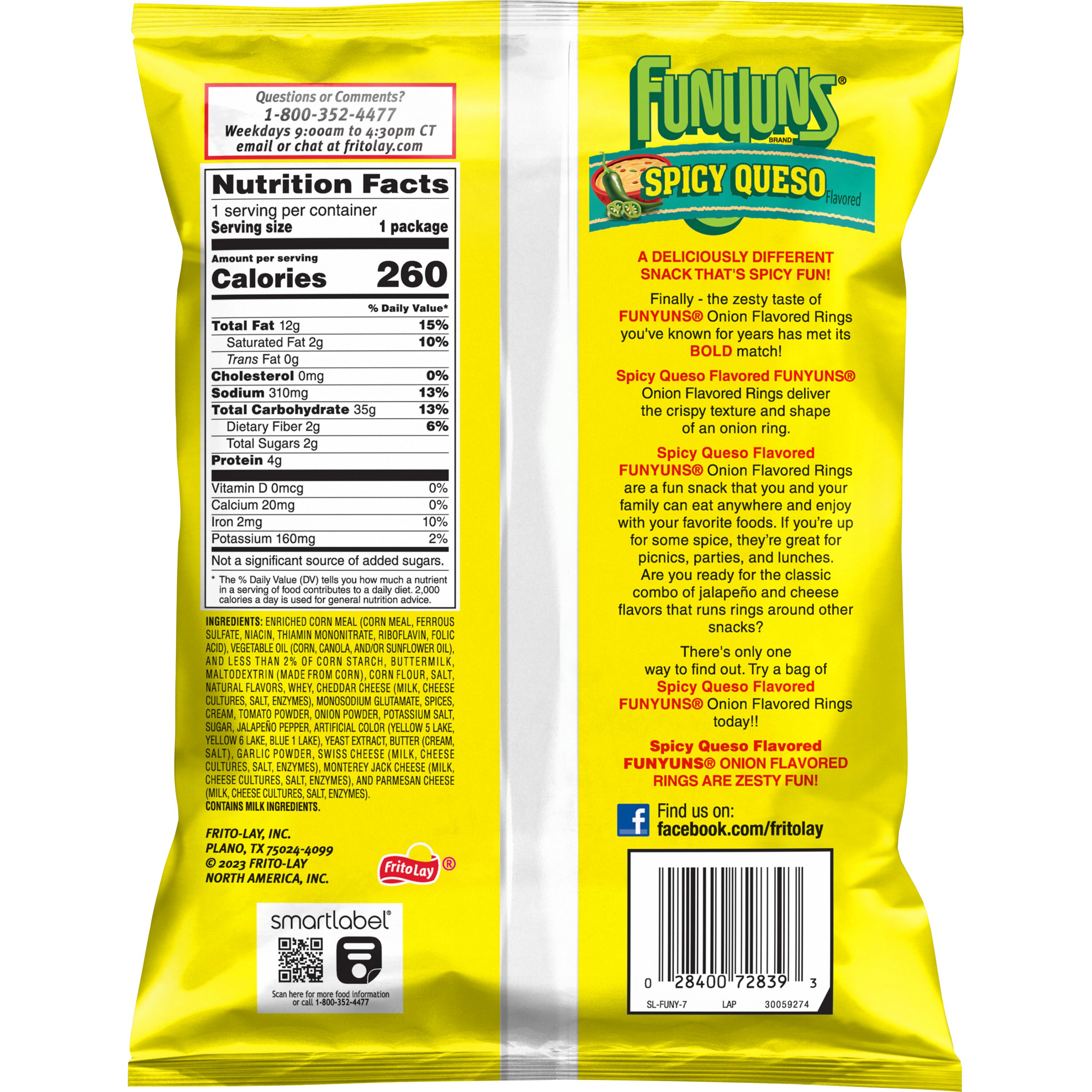 Funyuns, Spicy Queso Flavored, Onion Flavored Rings thumbnail