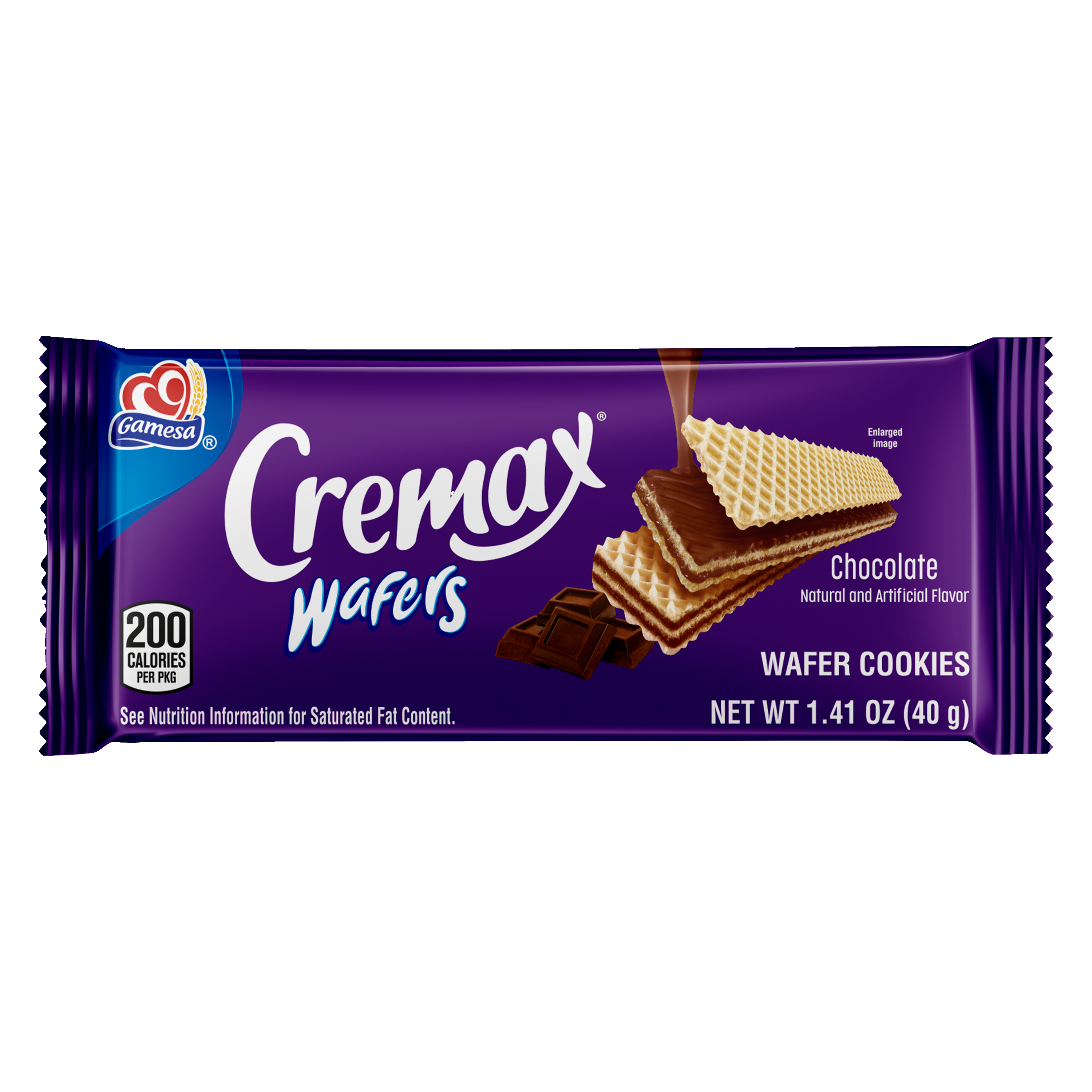 Gamesa, Cremax Wafers, Chocolate Natural And Artificial Flavor, Wafer Cookies