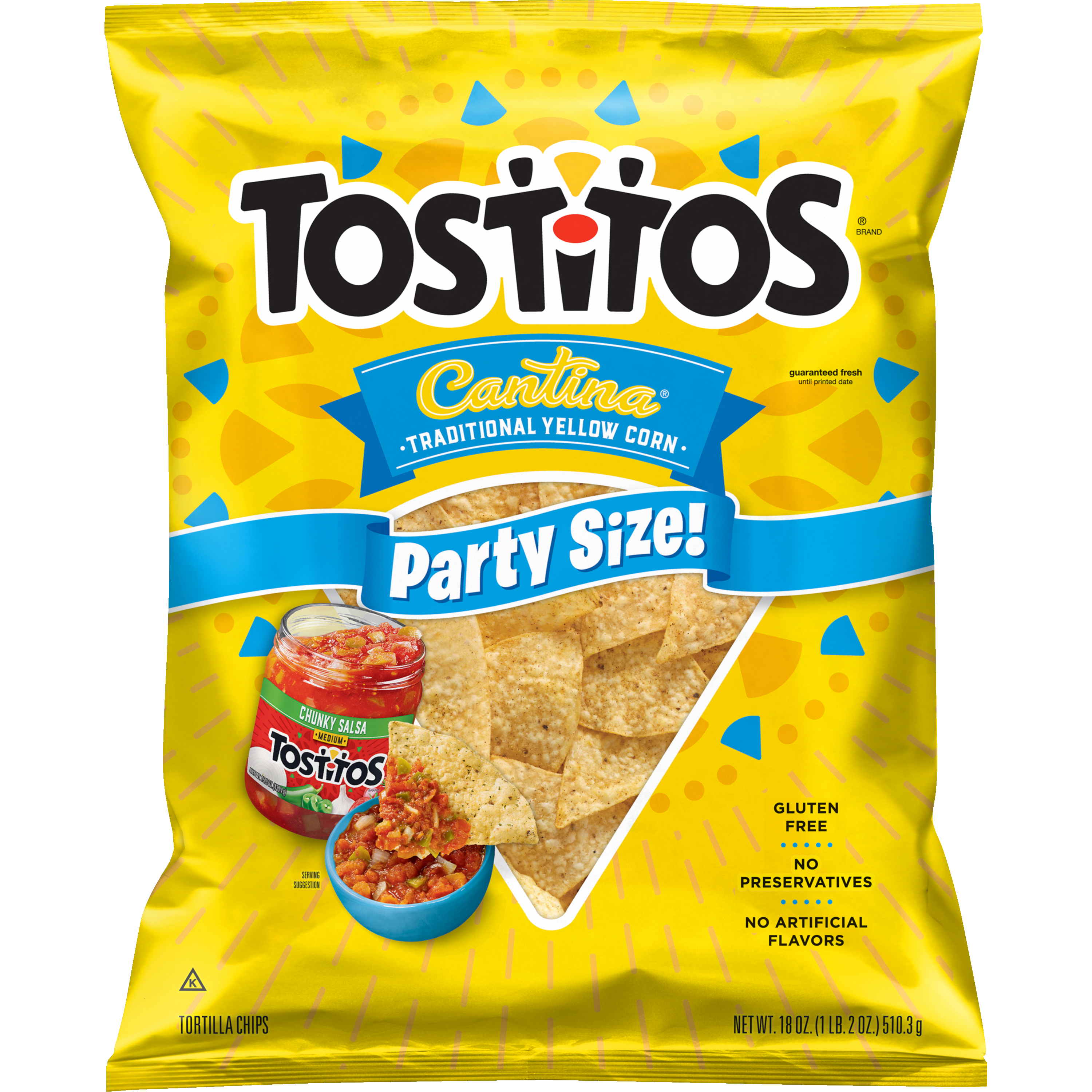 Tostitos, Party Size, Cantina Traditional Yellow Corn, Tortilla Chips