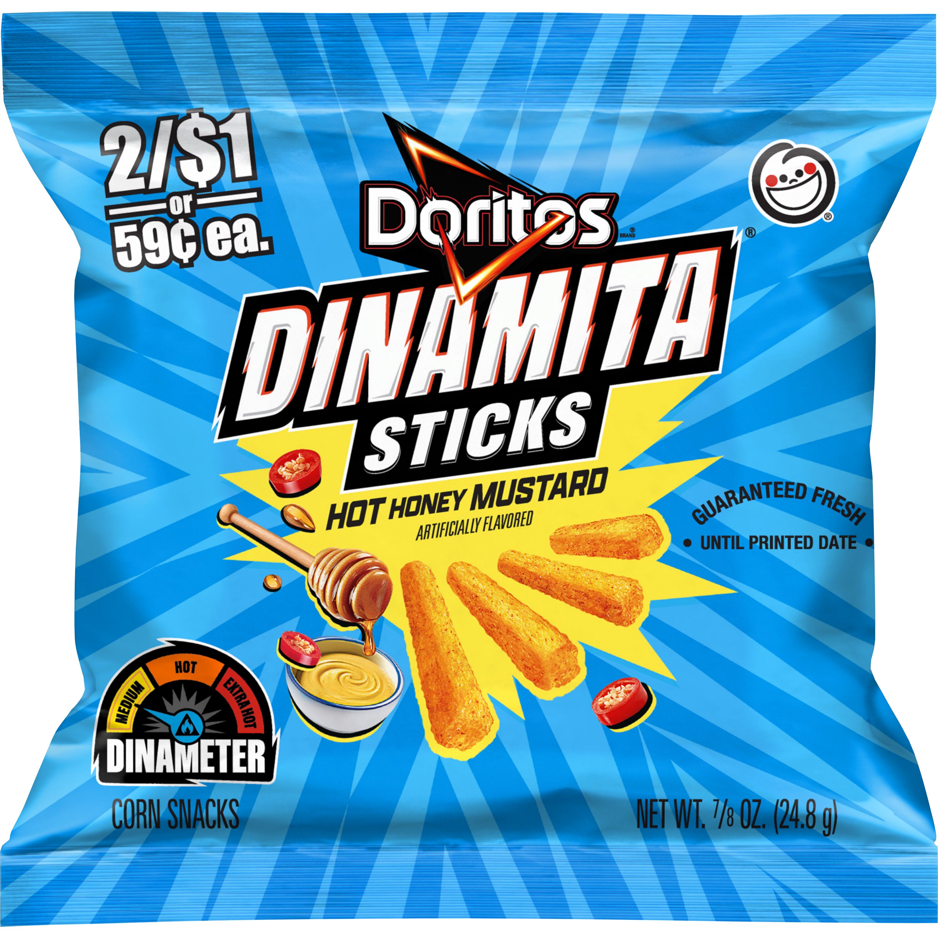 Doritos, Dinamita Sticks, Hot Honey Mustard Artificially Flavored, Corn Snacks