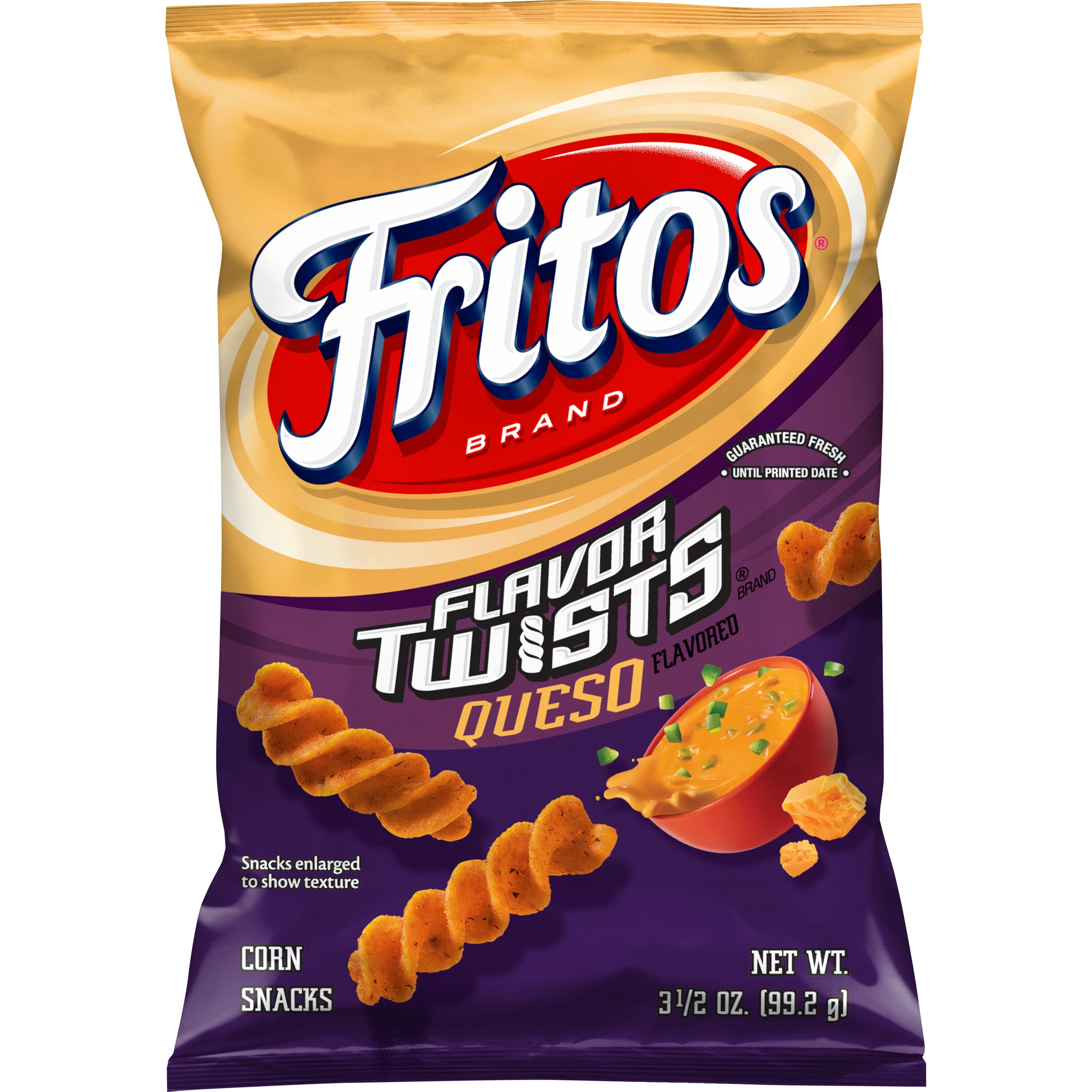 Fritos, Flavor Twists, Queso Flavored, Corn Snacks