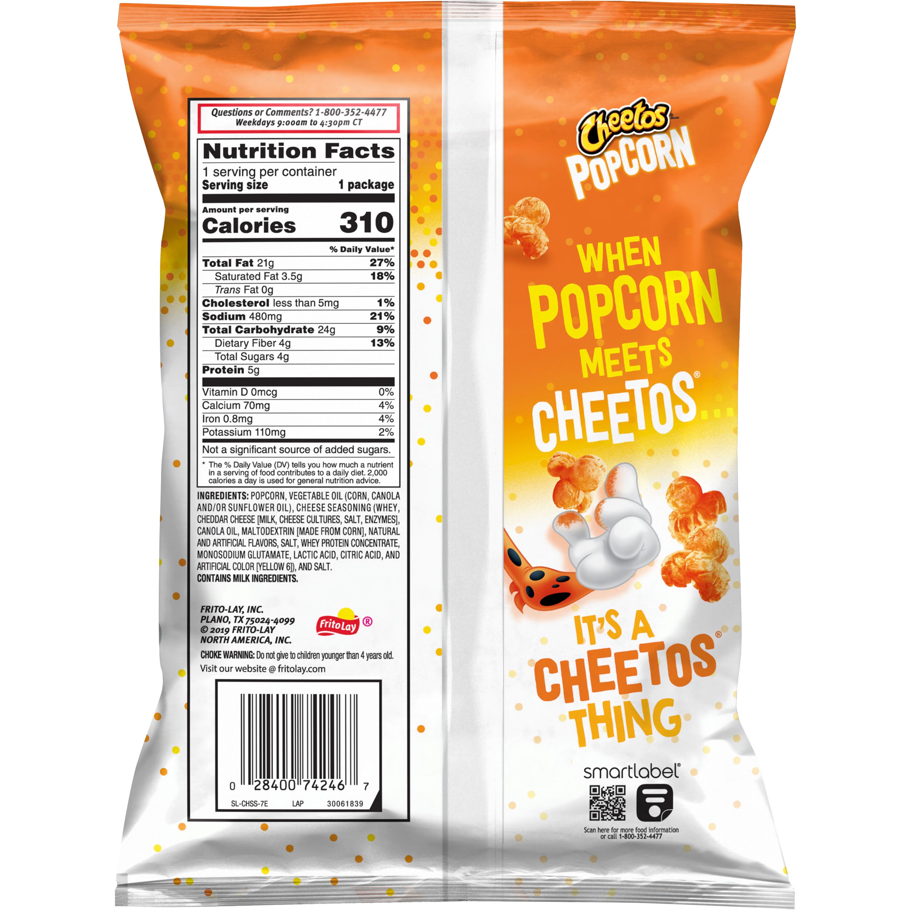 Cheetos, Cheddar Flavored, Popcorn thumbnail