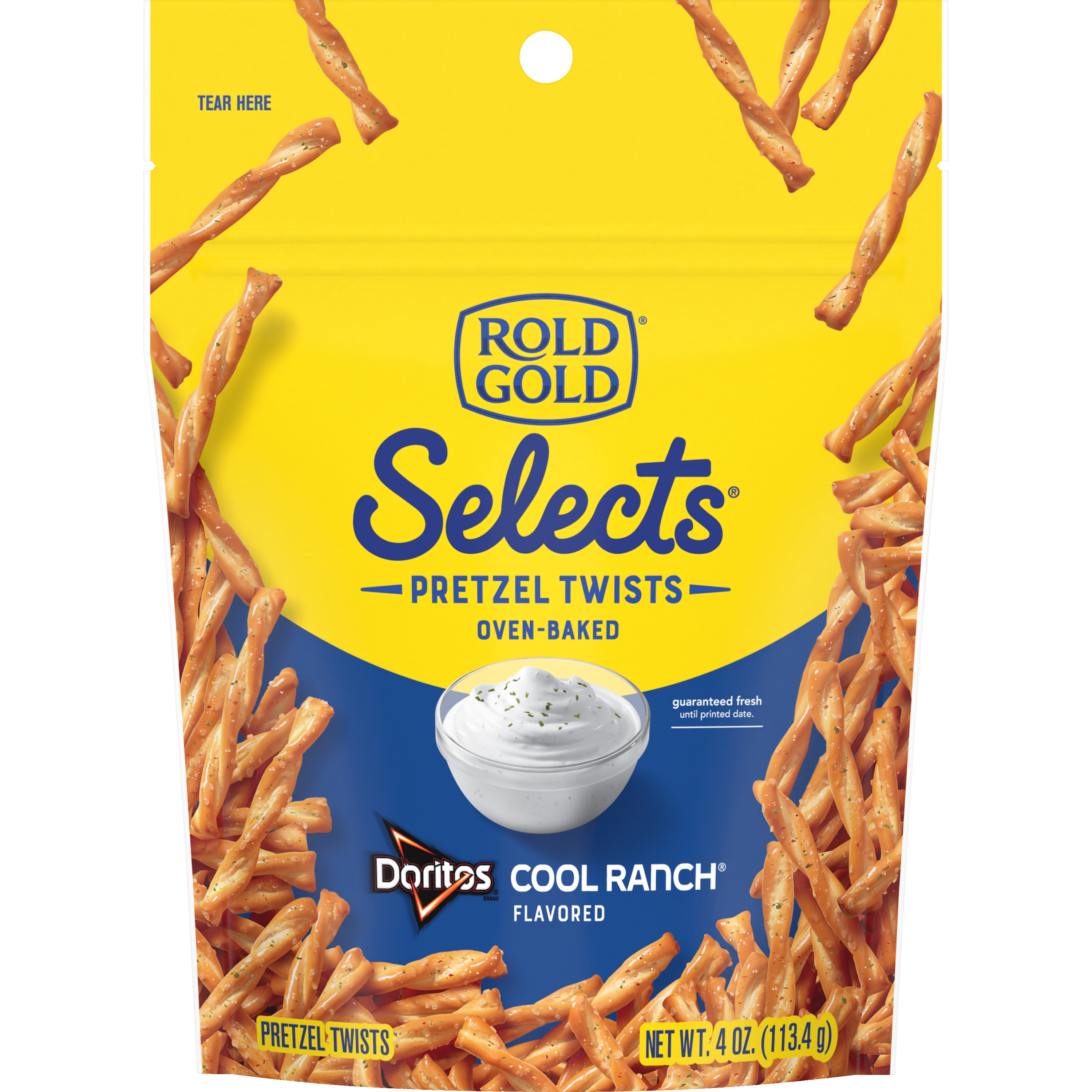 Rold Gold, Selects, Doritos Cool Ranch Flavored, Pretzel Twists