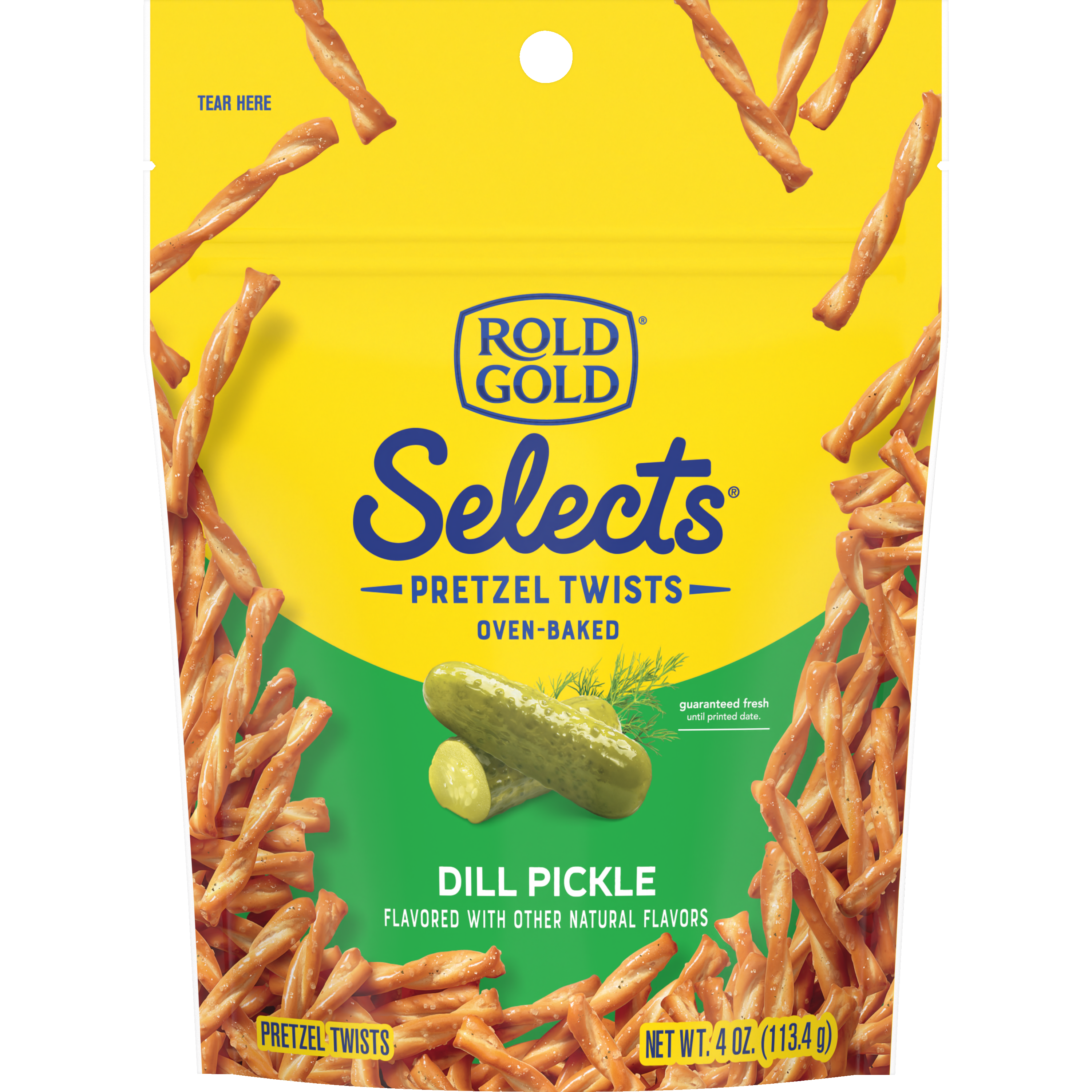 Rold Gold, Selects, Dill Pickle Flavored, Pretzel Twists