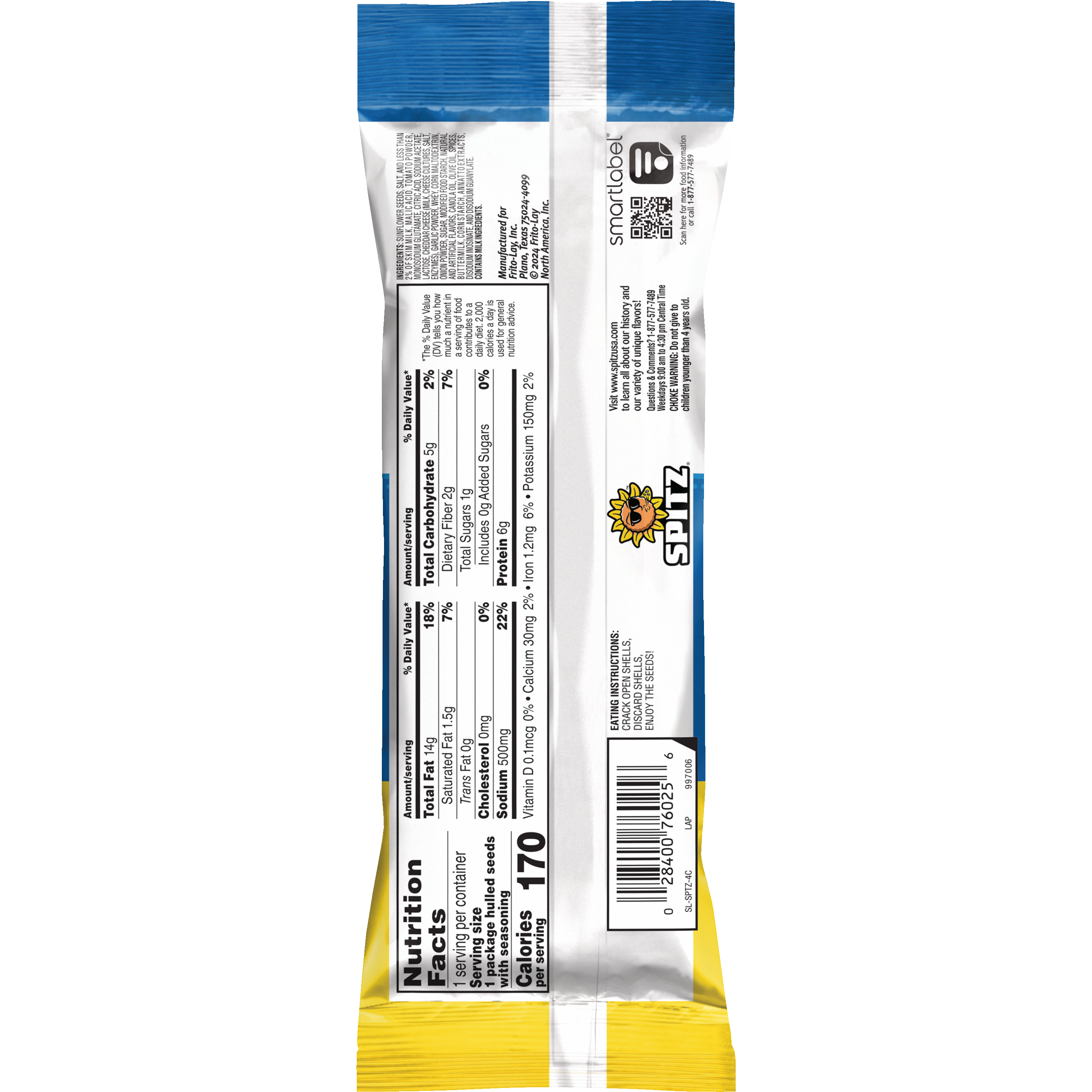 Spitz, Doritos Cool Ranch Flavored, Sunflower Seeds thumbnail