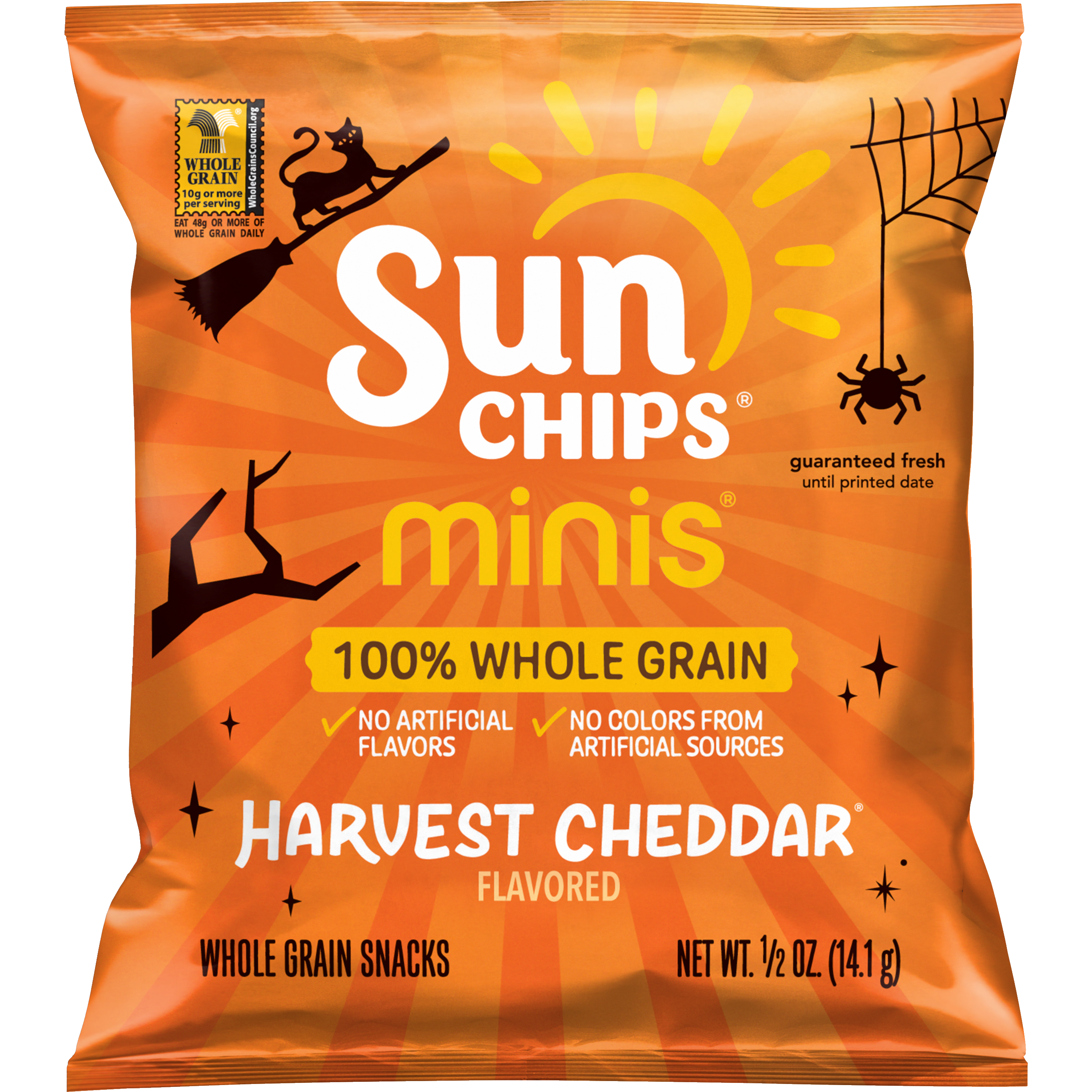 SunChips, Minis, Harvest Cheddar Flavored, Whole Grain Snacks