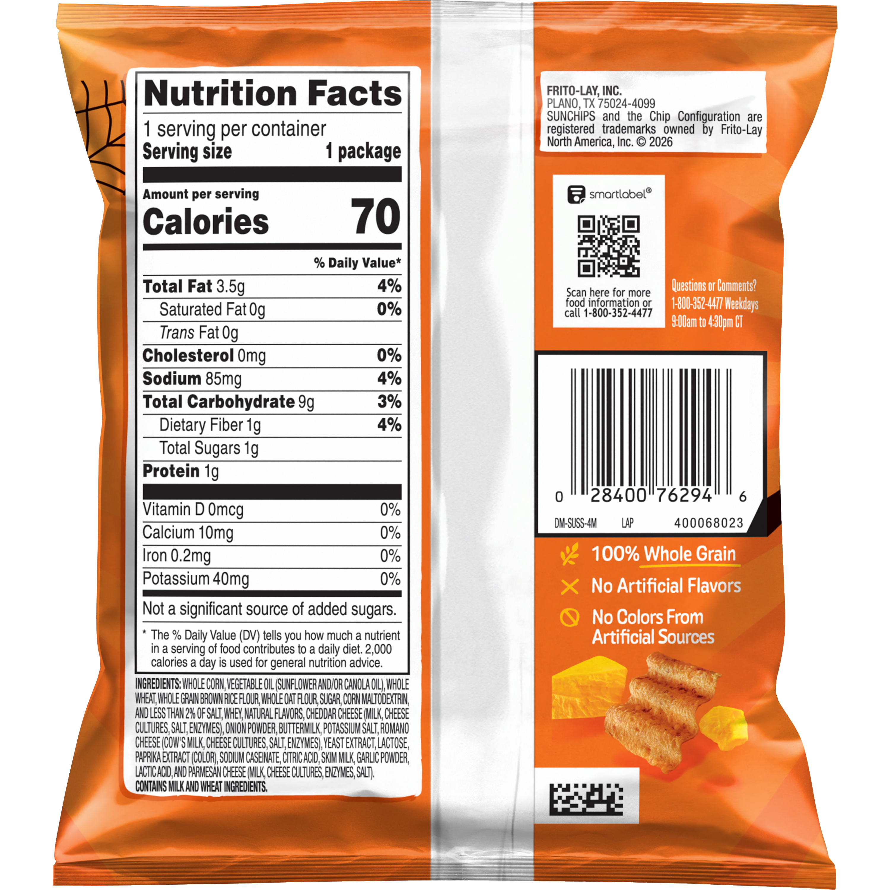 SunChips, Minis, Harvest Cheddar Flavored, Whole Grain Snacks thumbnail