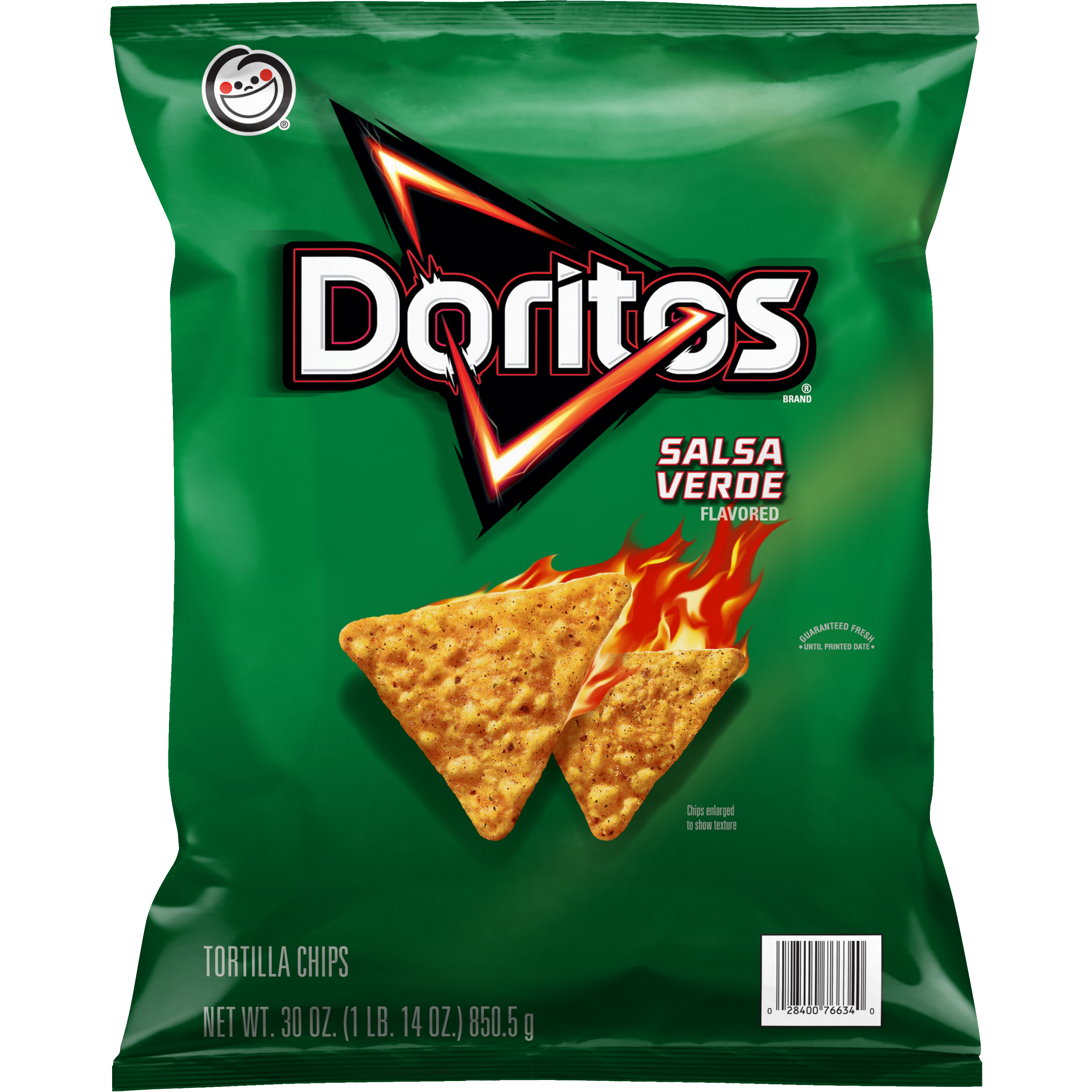Doritos, Salsa Verde Flavored, Tortilla Chips