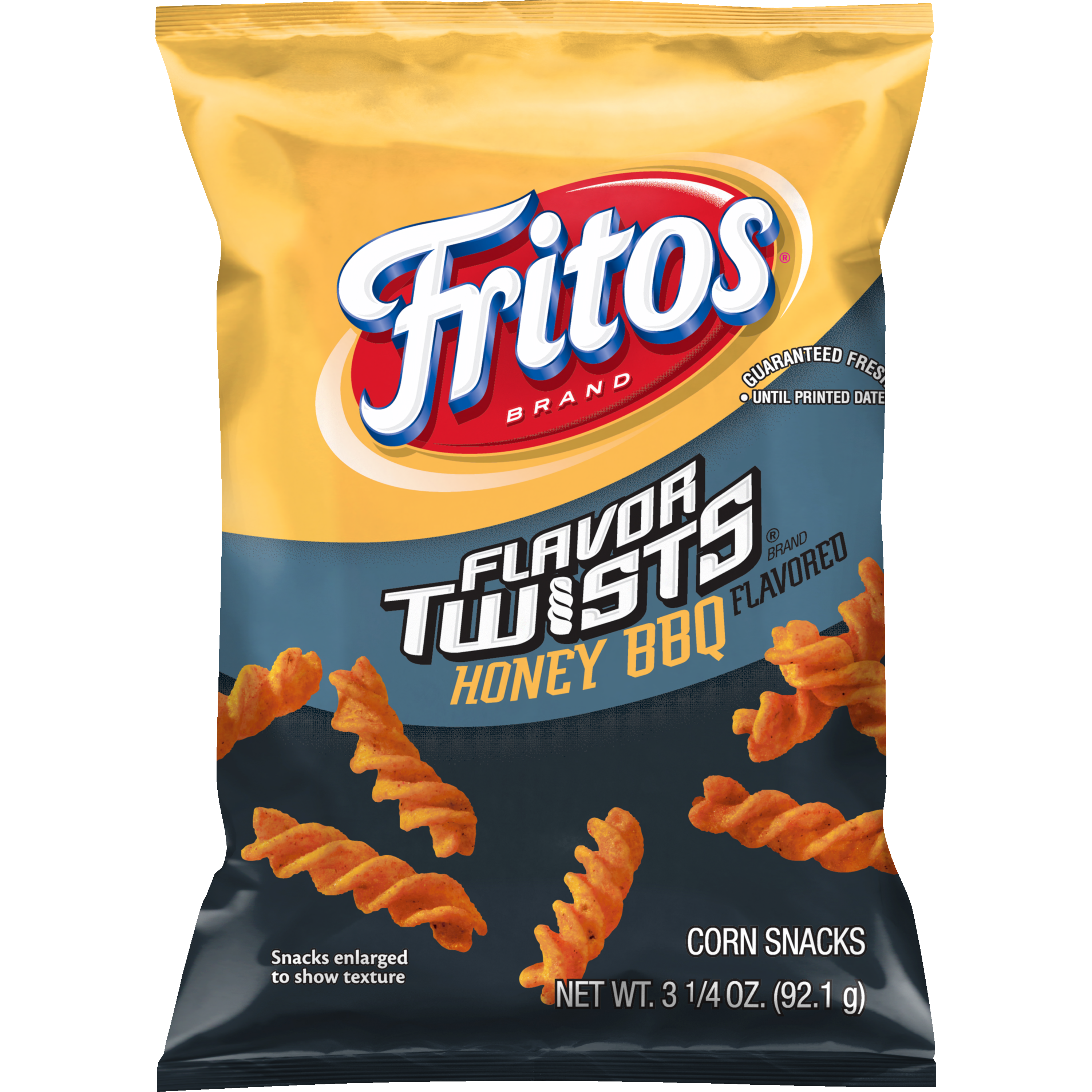 Fritos, Flavor Twists, Honey BBQ Flavored, Corn Snacks
