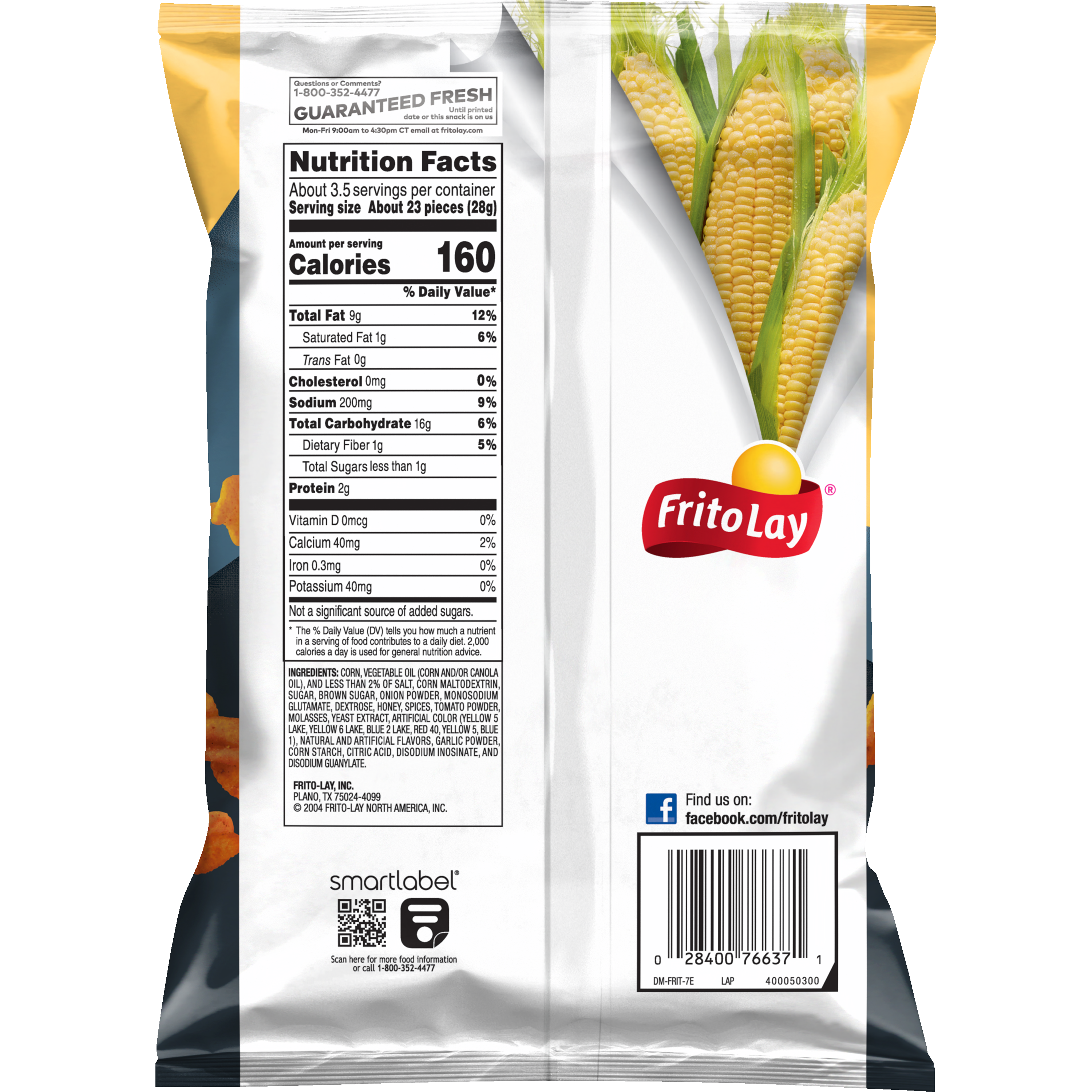 Fritos, Flavor Twists, Honey BBQ Flavored, Corn Snacks thumbnail