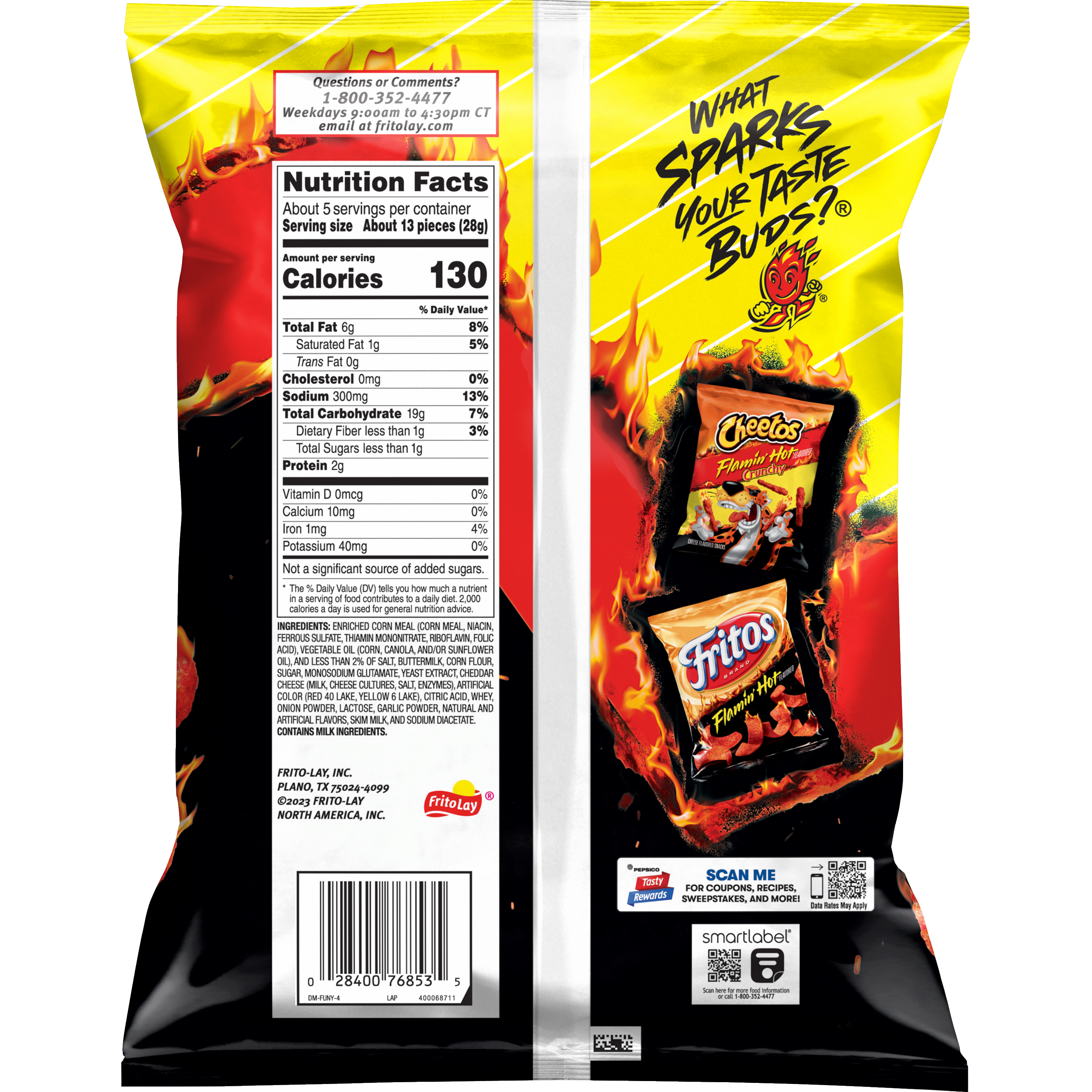 Funyuns, Flamin' Hot Flavored, Onion Flavored Rings thumbnail