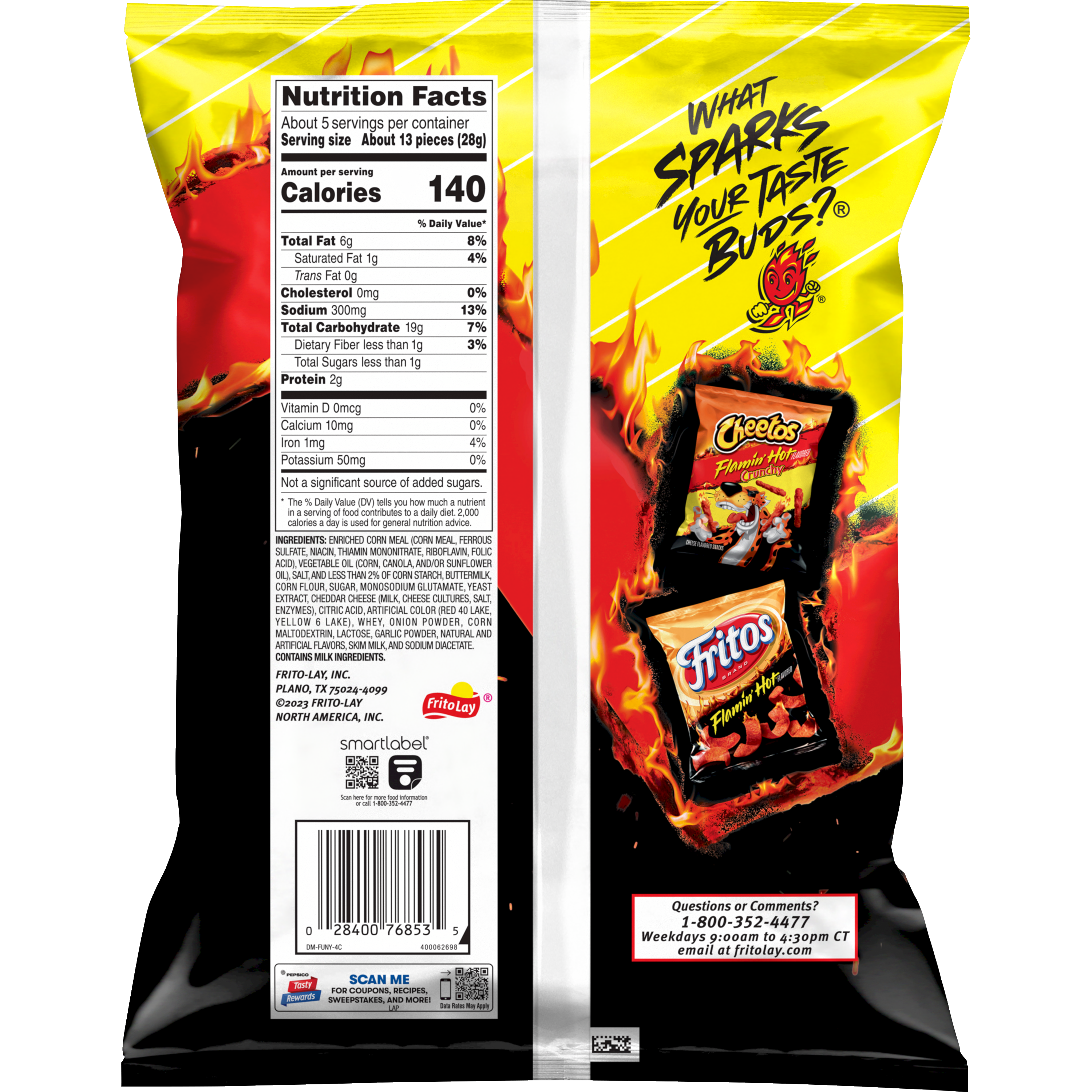 Funyuns, Flamin' Hot Flavored, Onion Flavored Rings thumbnail