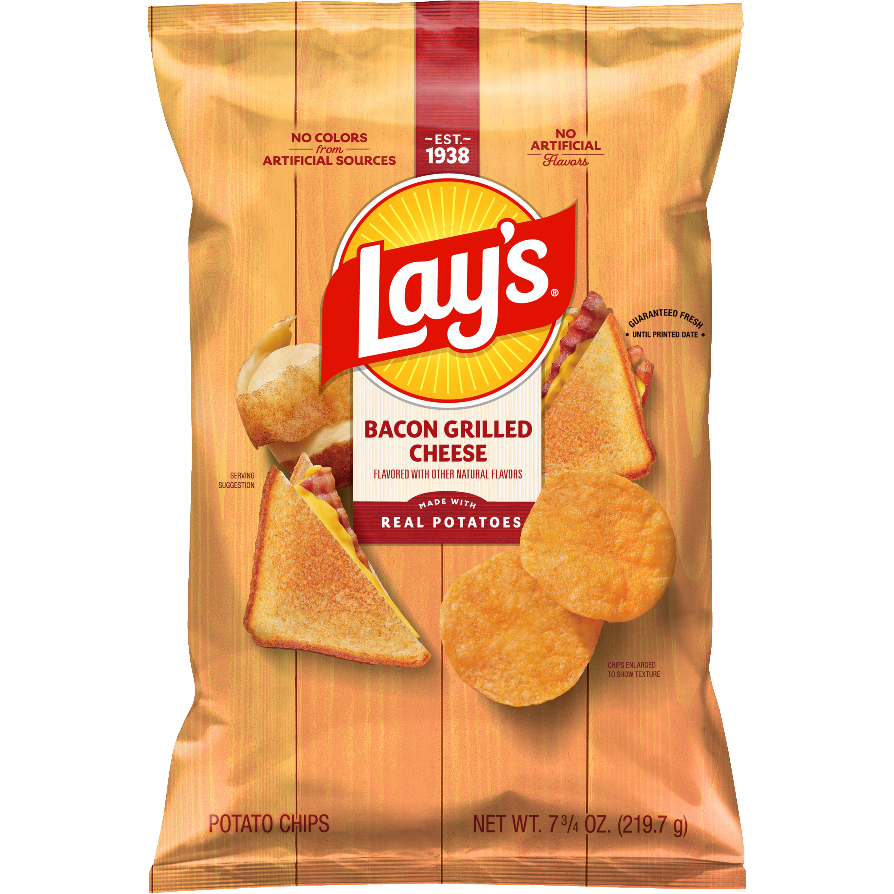 Lay's, Bacon Grilled Cheese Flavored, Potato Chips