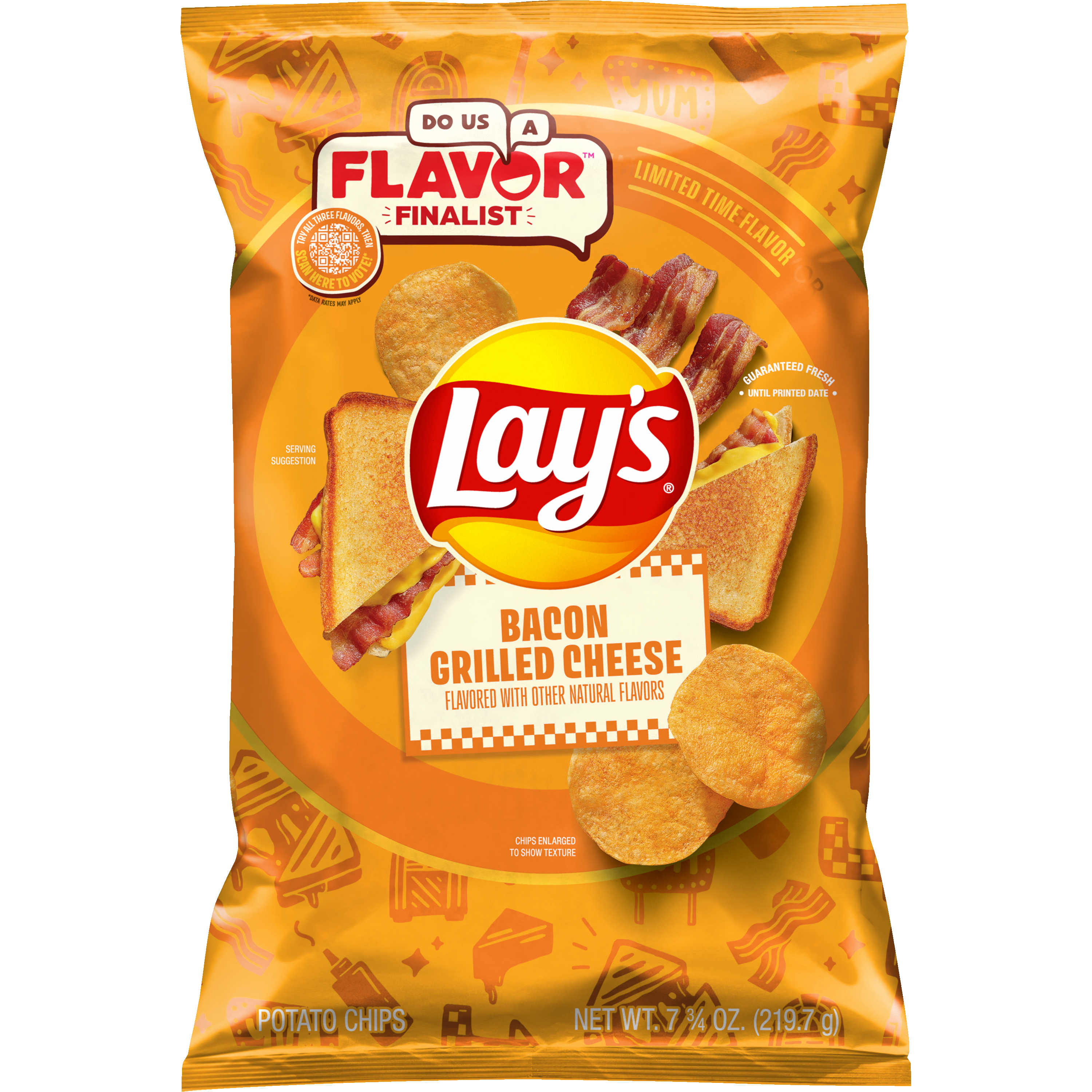 Lay's, Bacon Grilled Cheese Flavored, Potato Chips