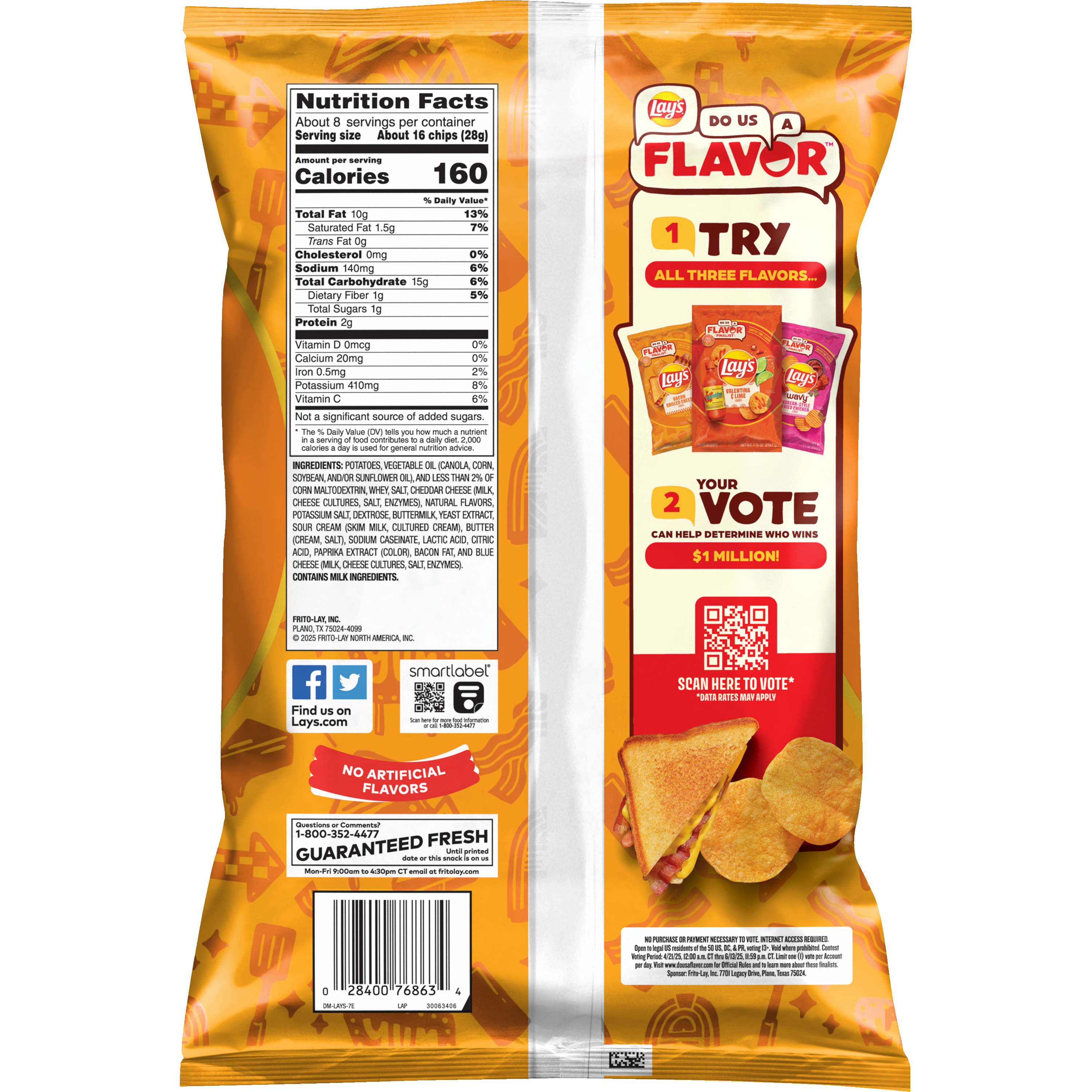 Lay's, Bacon Grilled Cheese Flavored, Potato Chips thumbnail