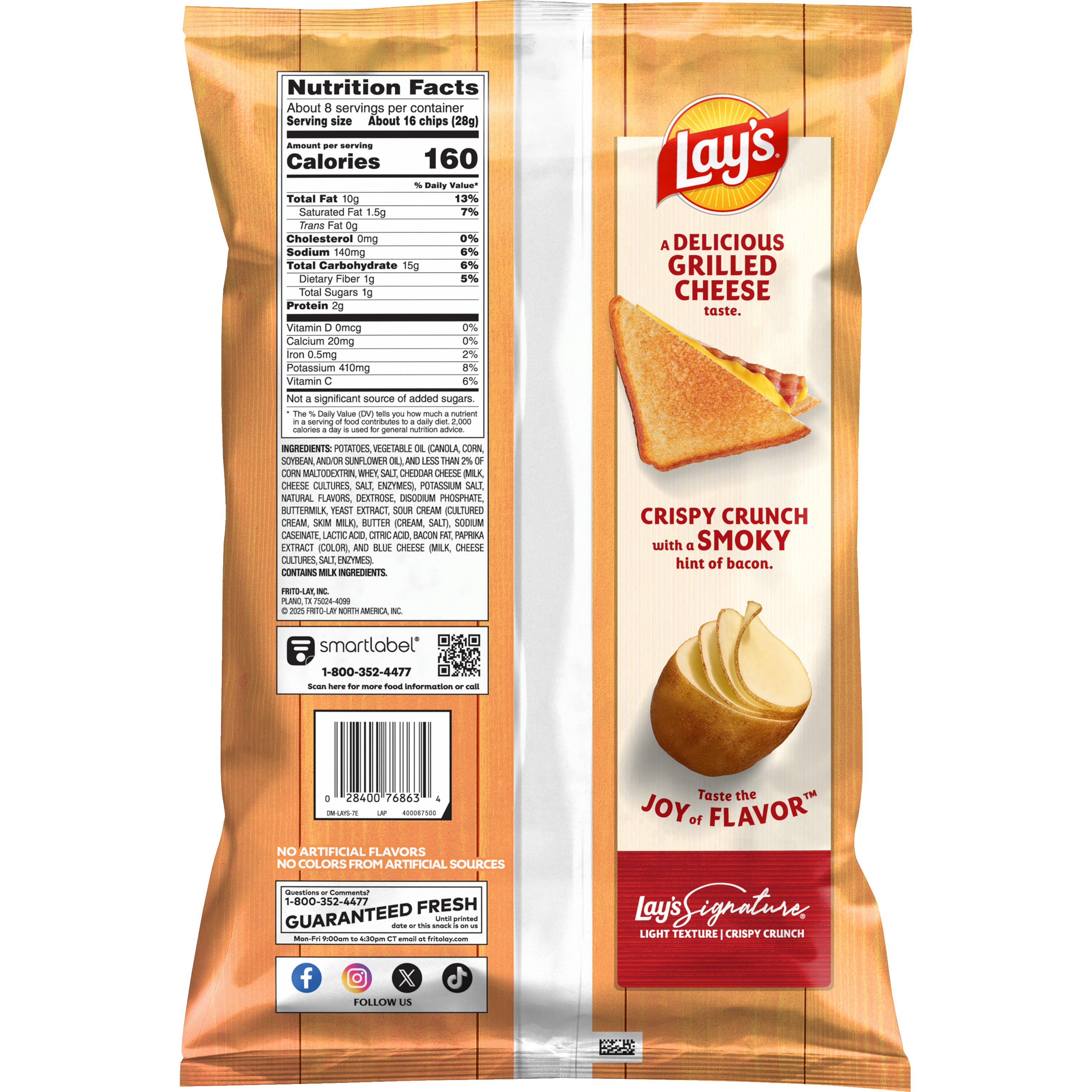 Lay's, Bacon Grilled Cheese Flavored, Potato Chips thumbnail
