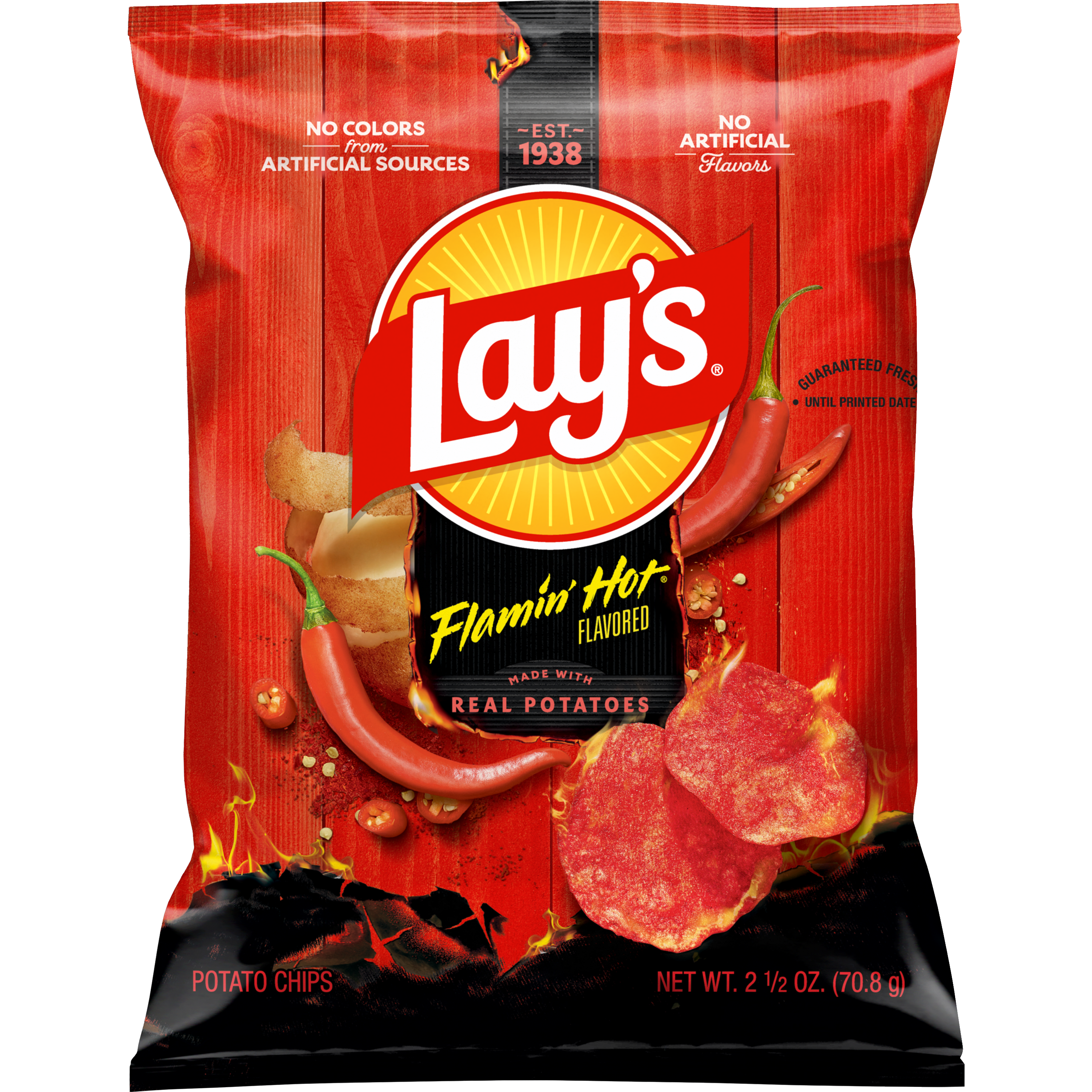 Lay's, Flamin' Hot Flavored, Potato Chips