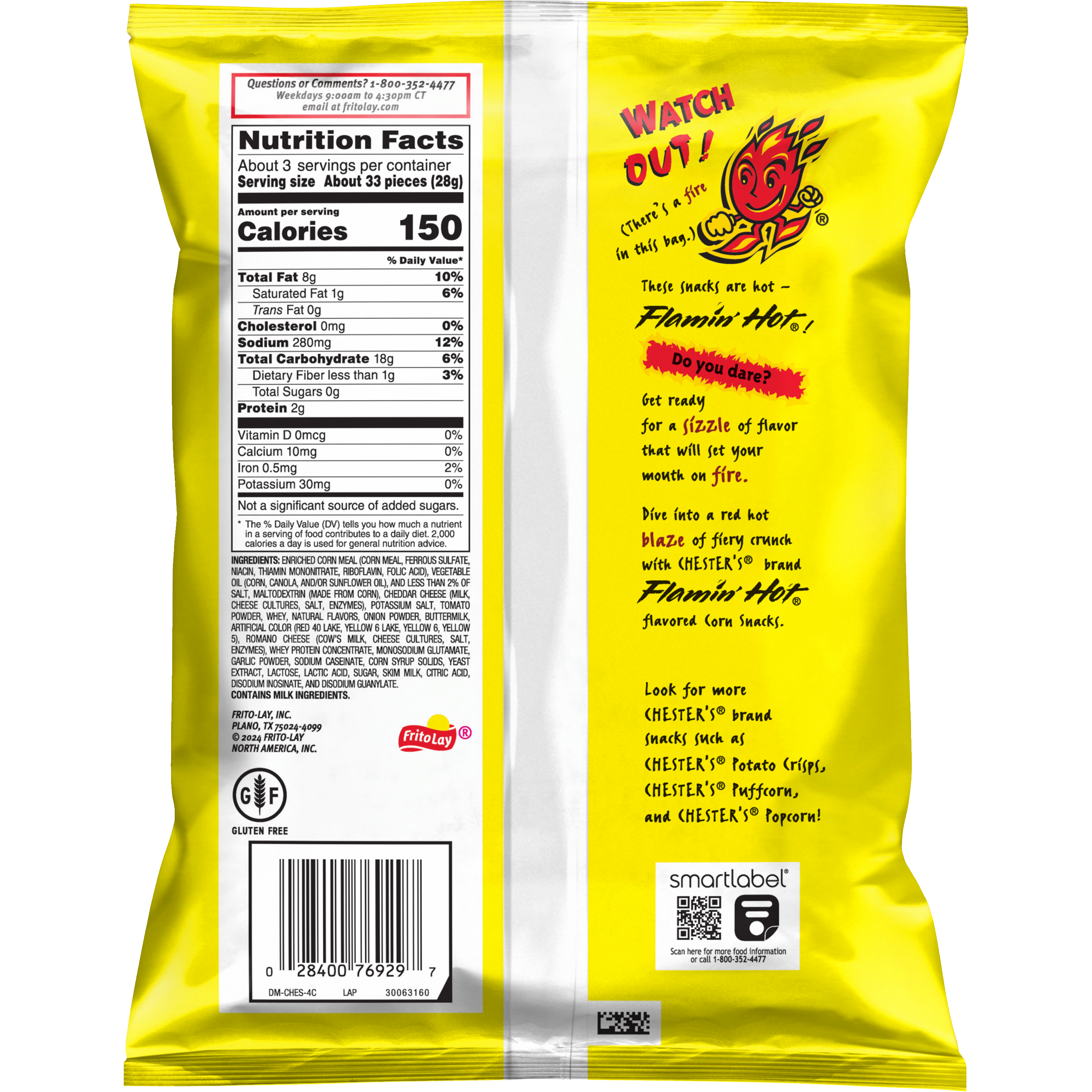 Chester's, Fries, Flamin' Hot Flavored, Corn Snacks thumbnail