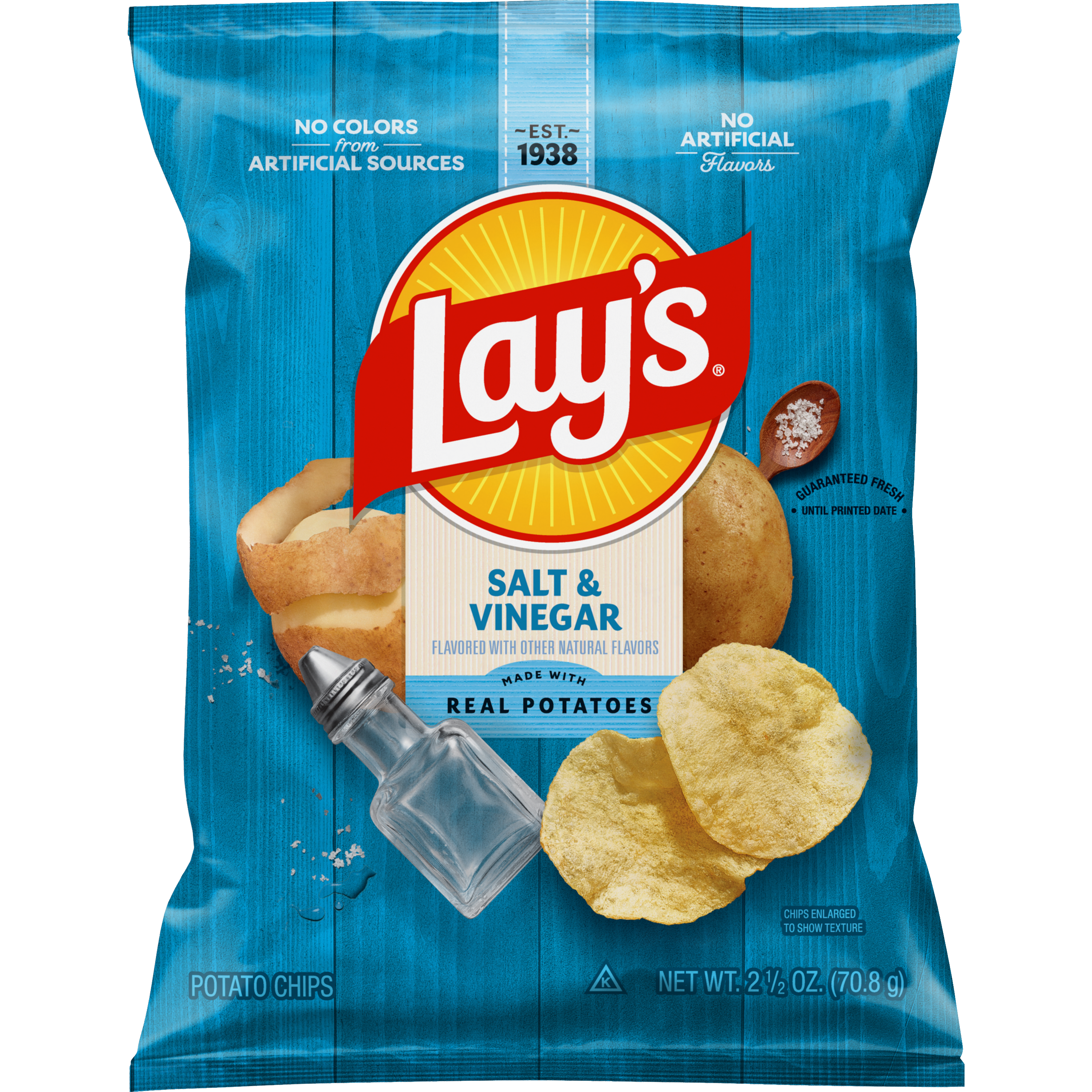Lay's, Salt & Vinegar Flavored, Potato Chips