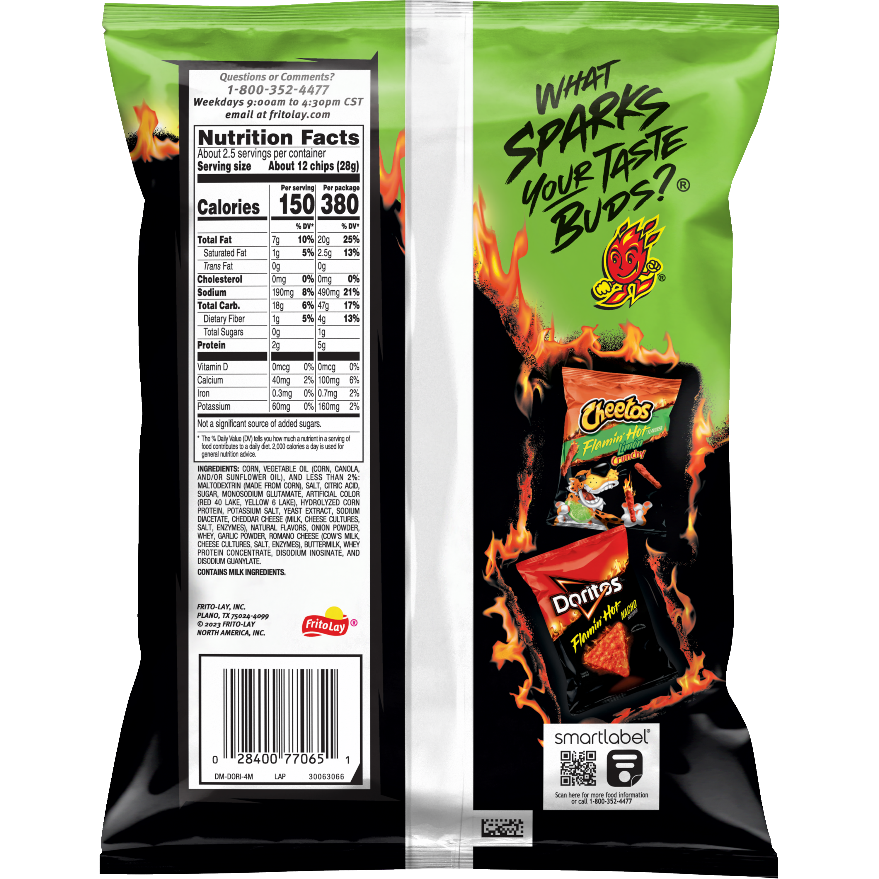Doritos, Flamin' Hot Limon Flavored, Tortilla Chips thumbnail