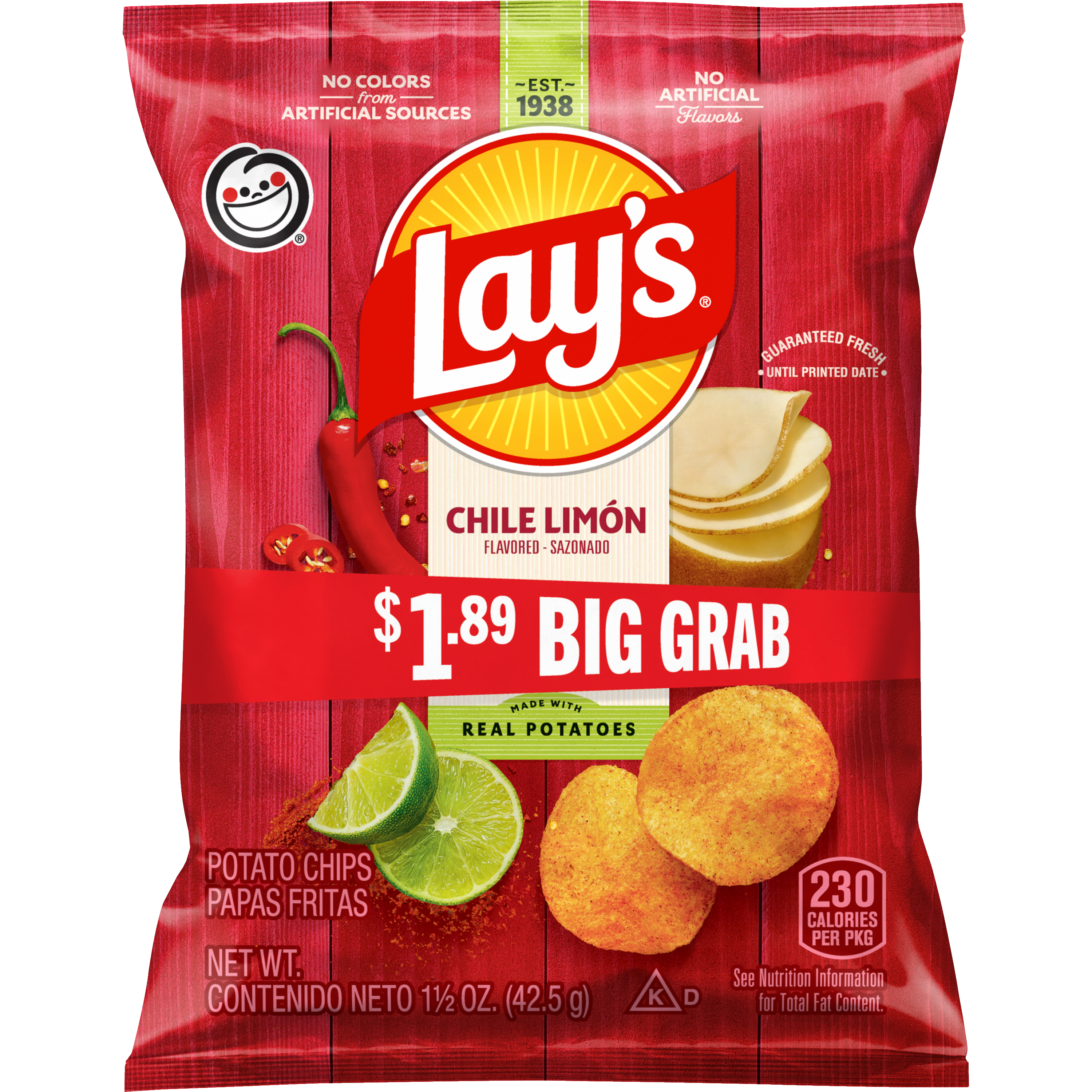 Lay's, Chile Limon Flavored, Potato Chips