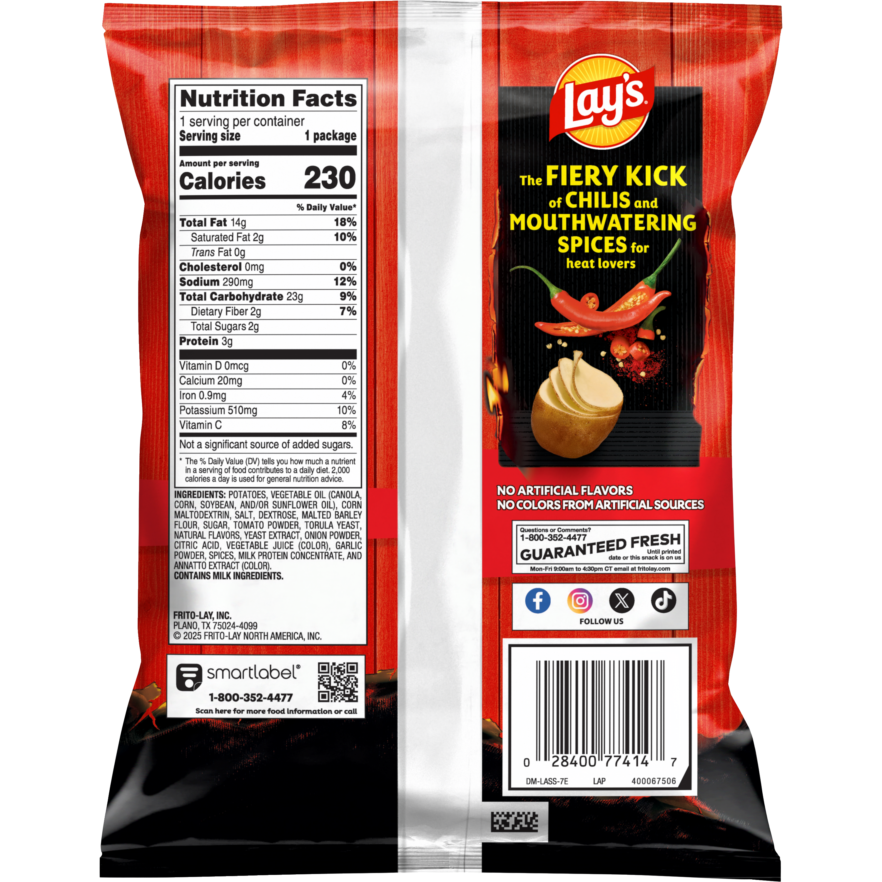 Lay's, Flamin' Hot Flavored, Potato Chips thumbnail