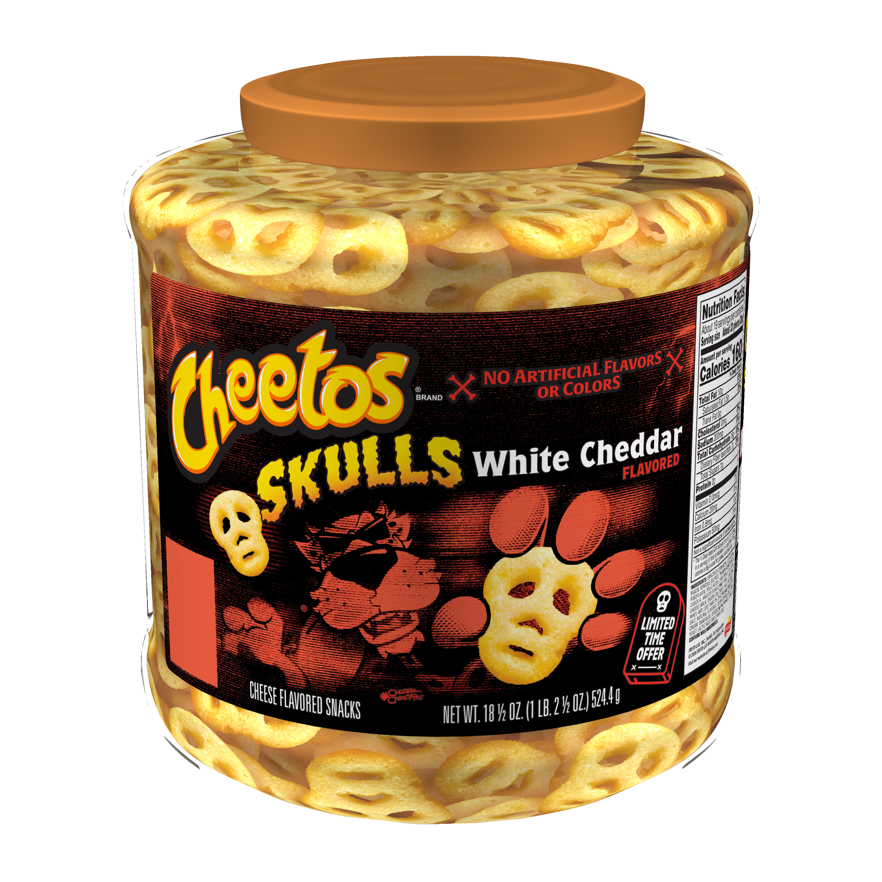 Cheetos, Skulls, White Cheddar Flavored, Cheese Snacks thumbnail