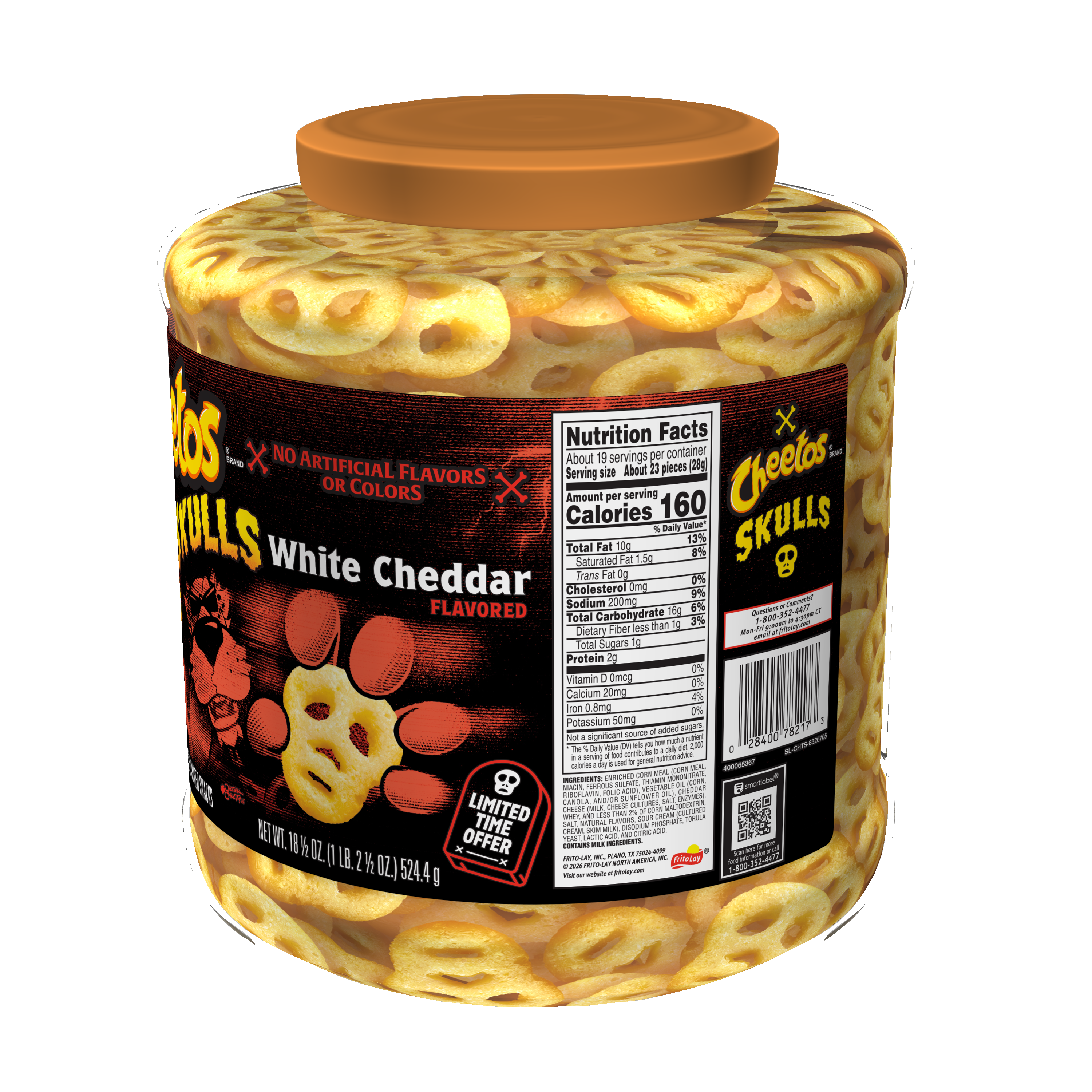 Cheetos, Skulls, White Cheddar Flavored, Cheese Snacks thumbnail