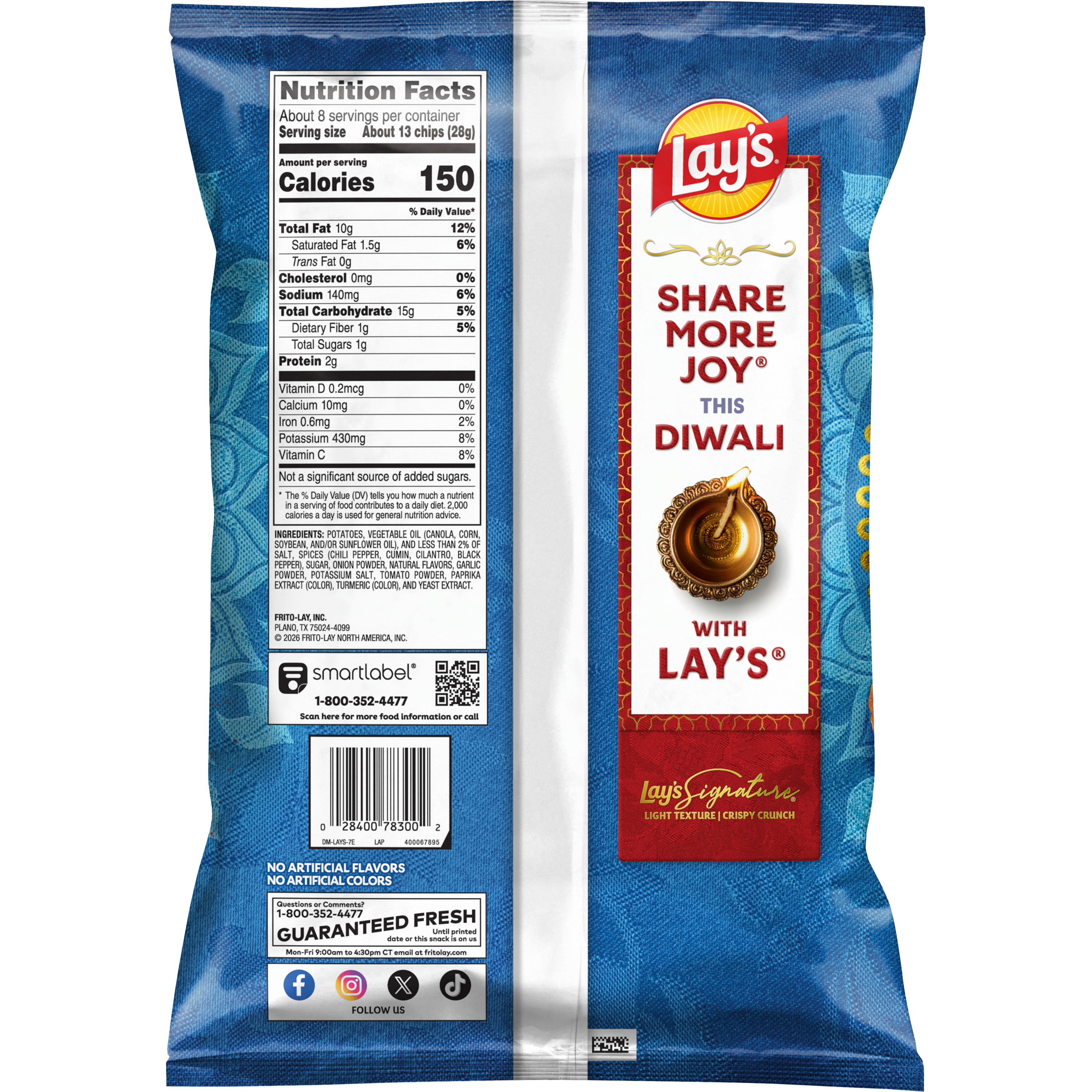Lay's, Wavy, Magic Masala Flavored, Potato Chips thumbnail