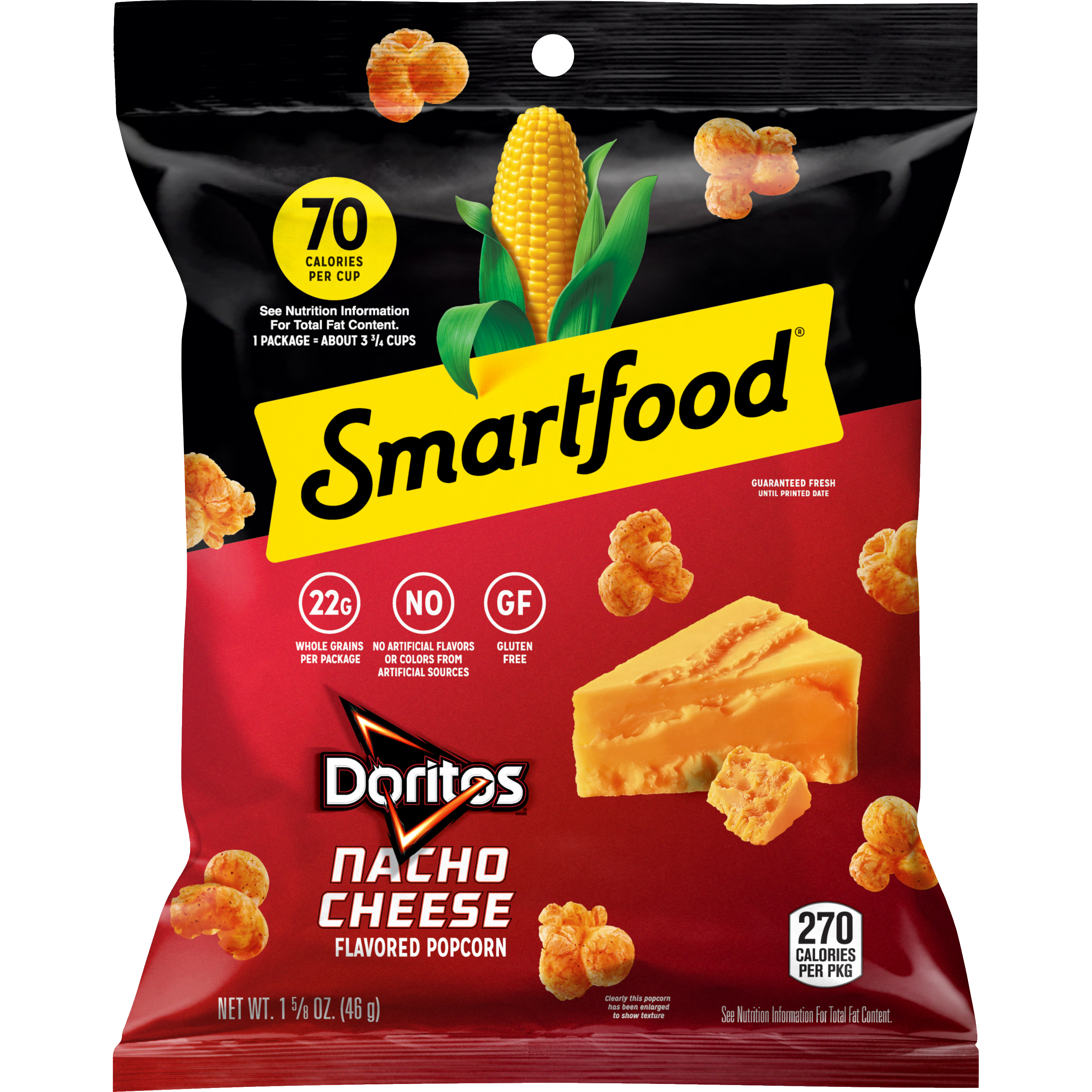Smartfood, Doritos Nacho Cheese, Flavored Popcorn