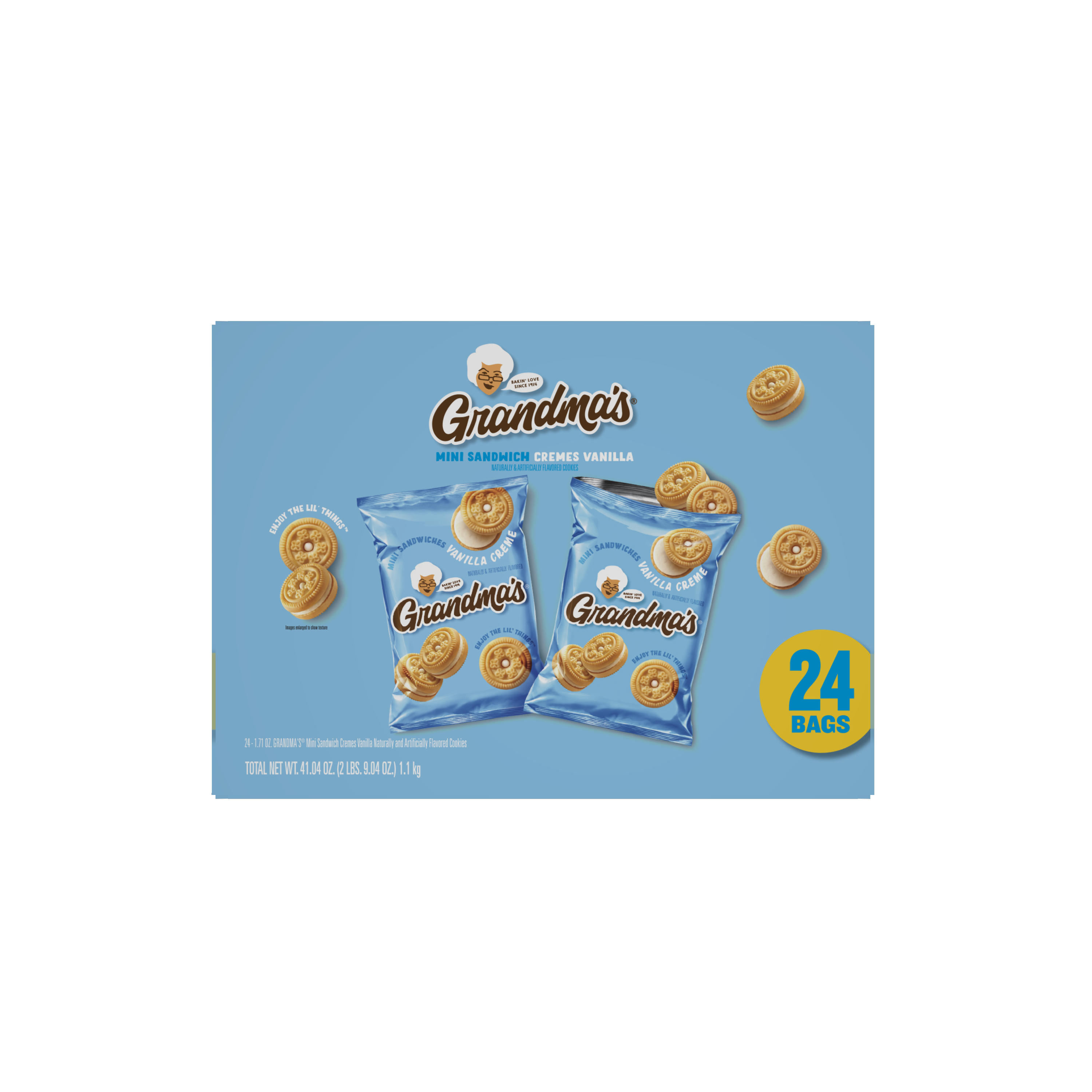 Grandma's, Vanilla Creme Naturally & Artificially Flavored, Mini Sandwich Cookies thumbnail