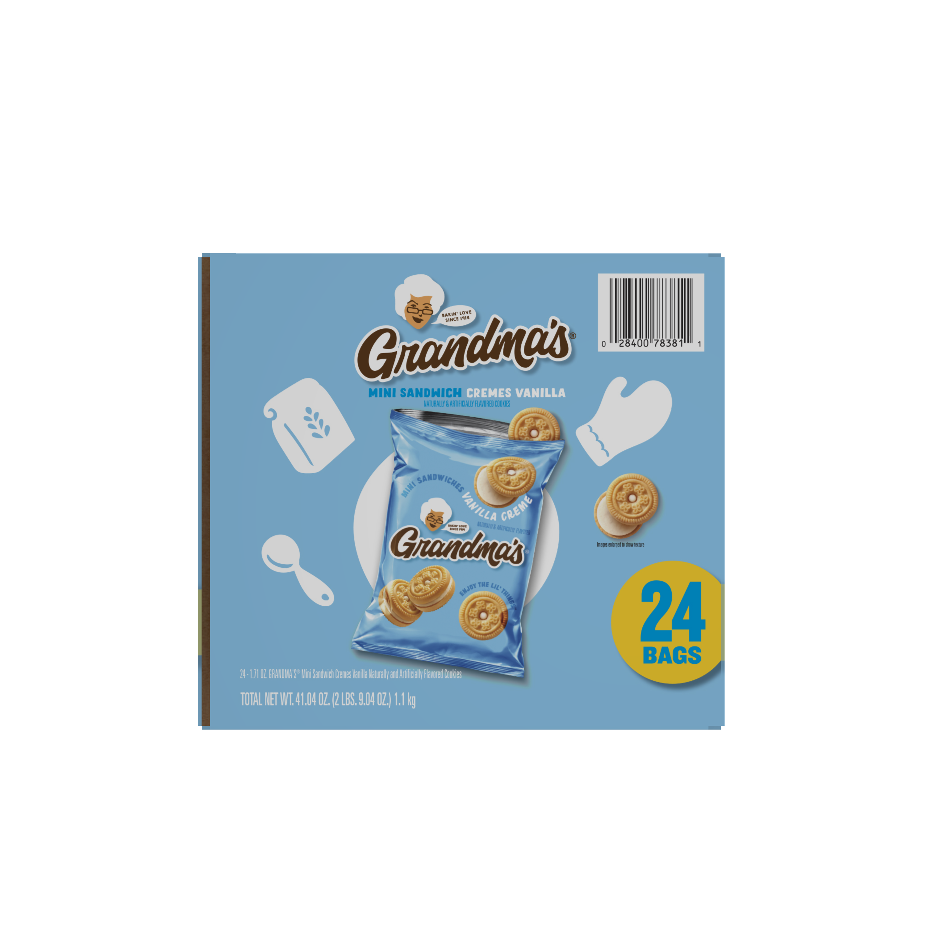 Grandma's, Vanilla Creme Naturally & Artificially Flavored, Mini Sandwich Cookies thumbnail