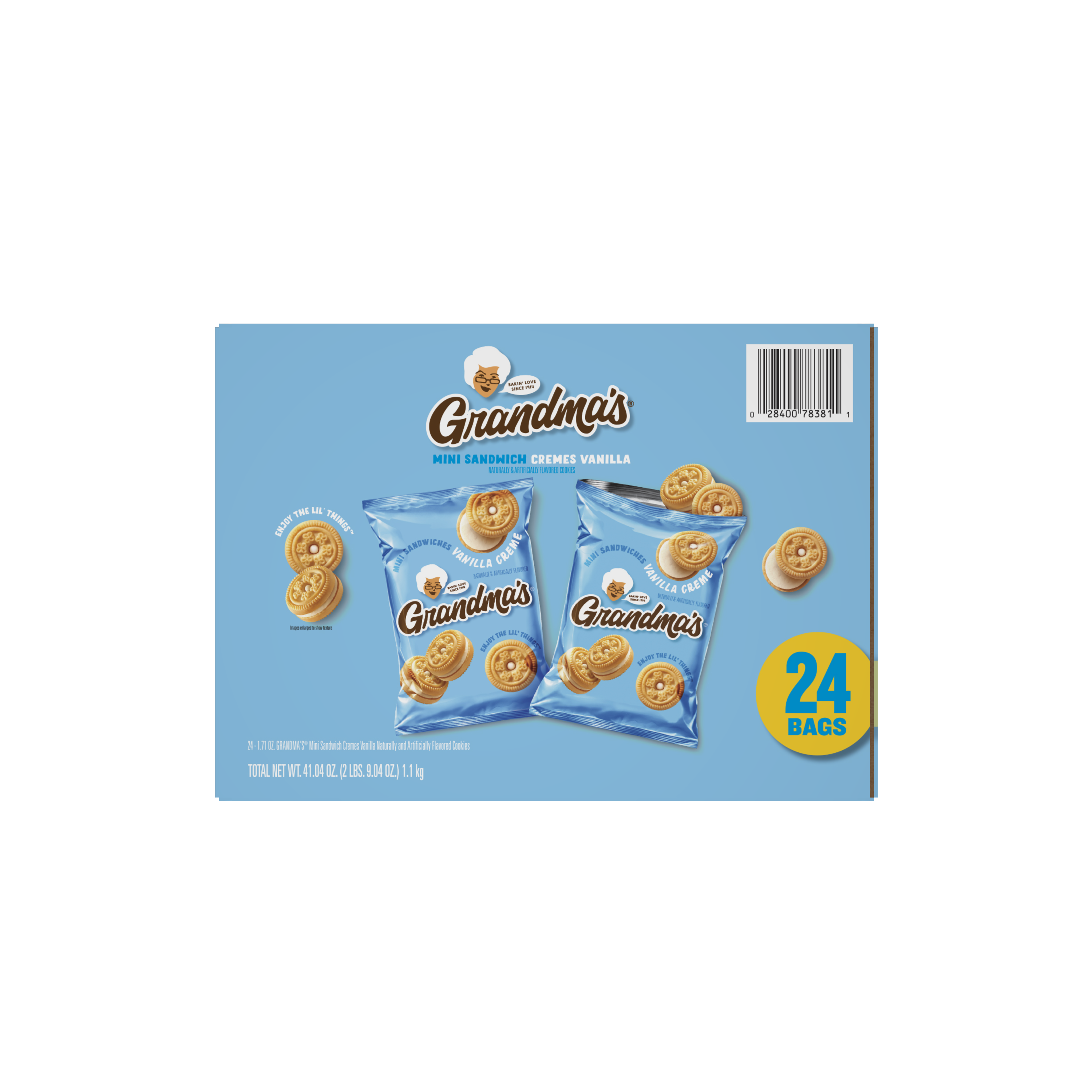 Grandma's, Vanilla Creme Naturally & Artificially Flavored, Mini Sandwich Cookies thumbnail