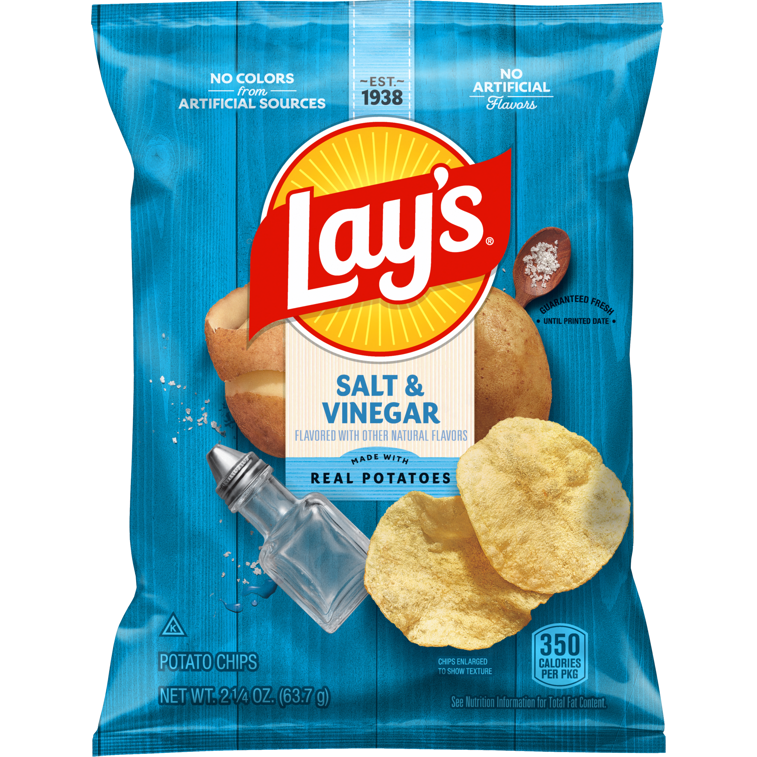 Lay's, Salt & Vinegar Flavored, Potato Chips