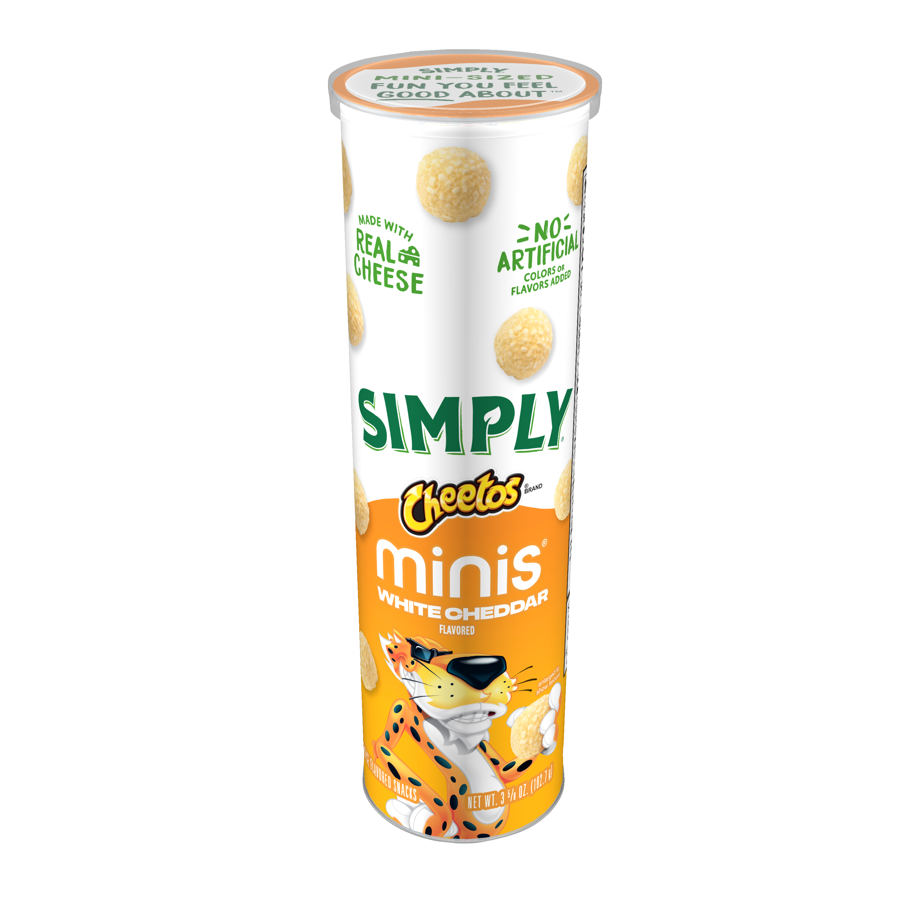 Cheetos, Simply, Minis, White Cheddar Flavored, Cheese Flavored Snacks