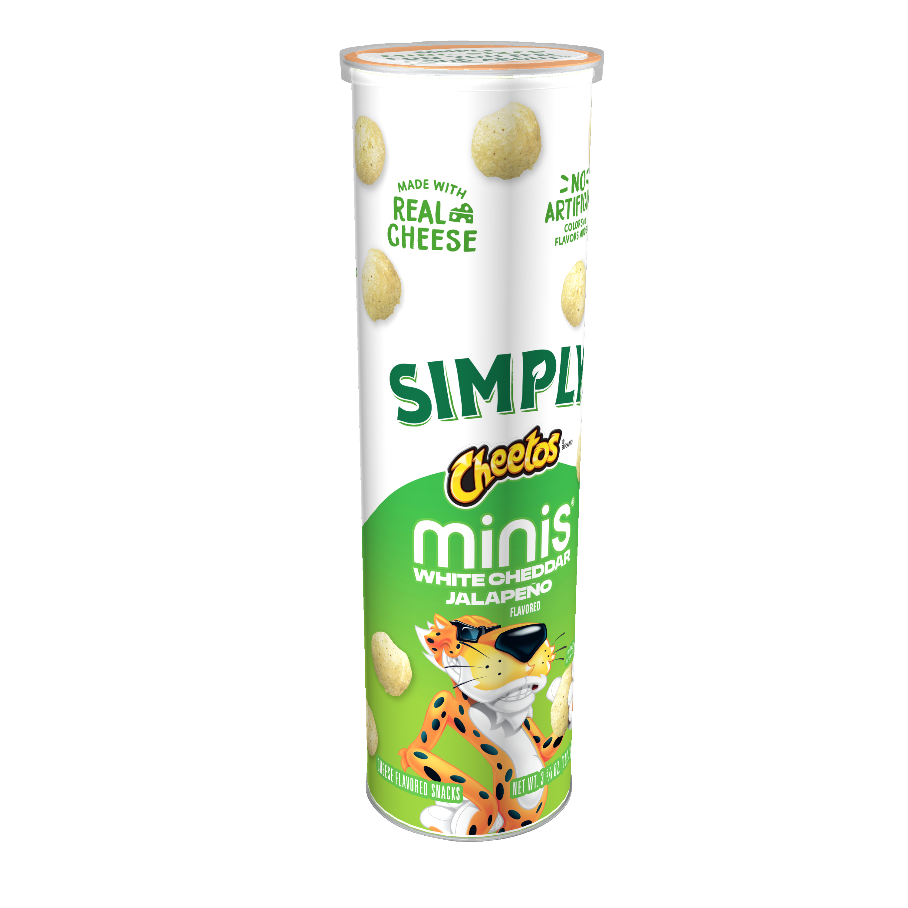 Cheetos, Simply, Minis, White Cheddar Jalapeno Flavored, Cheese Flavored Snacks thumbnail