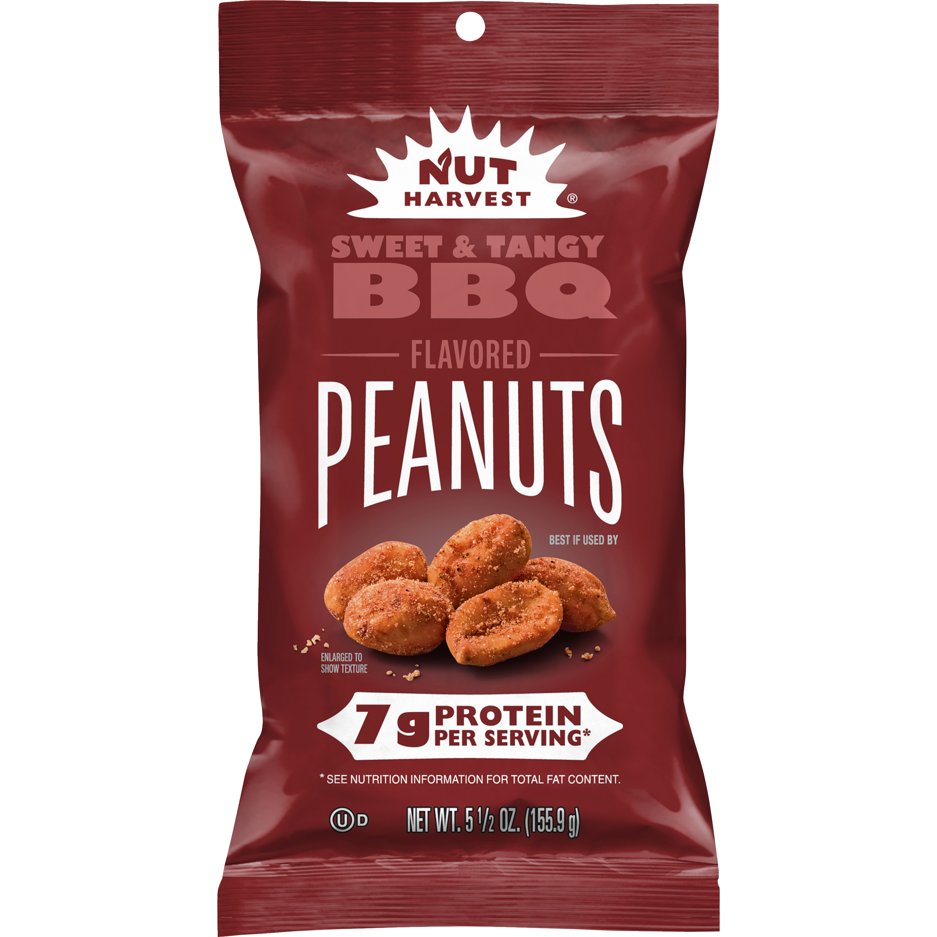 Nut Harvest, Sweet & Tangy BBQ Flavored, Peanuts