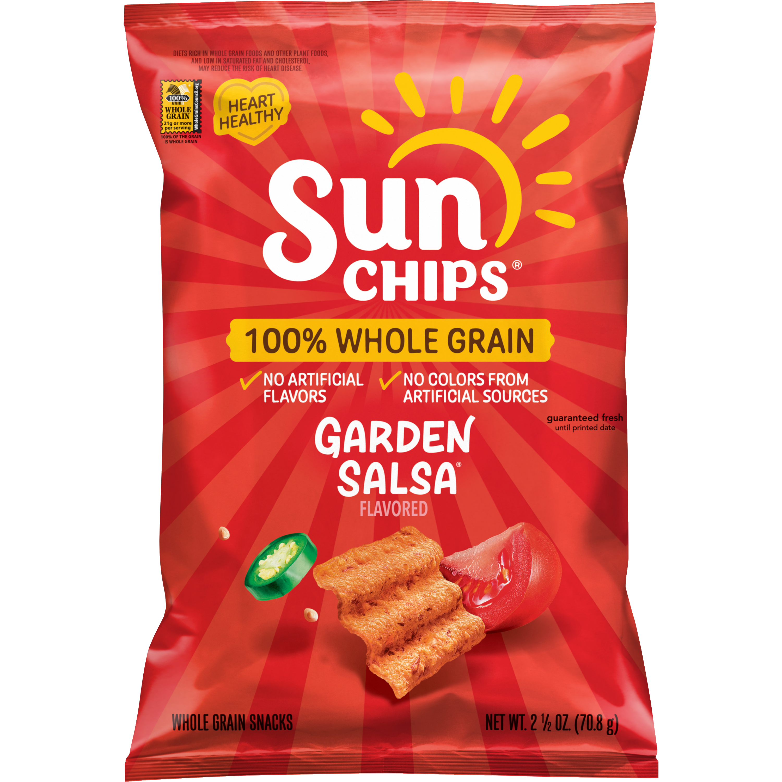 SunChips, Garden Salsa Flavored, Whole Grain Snacks