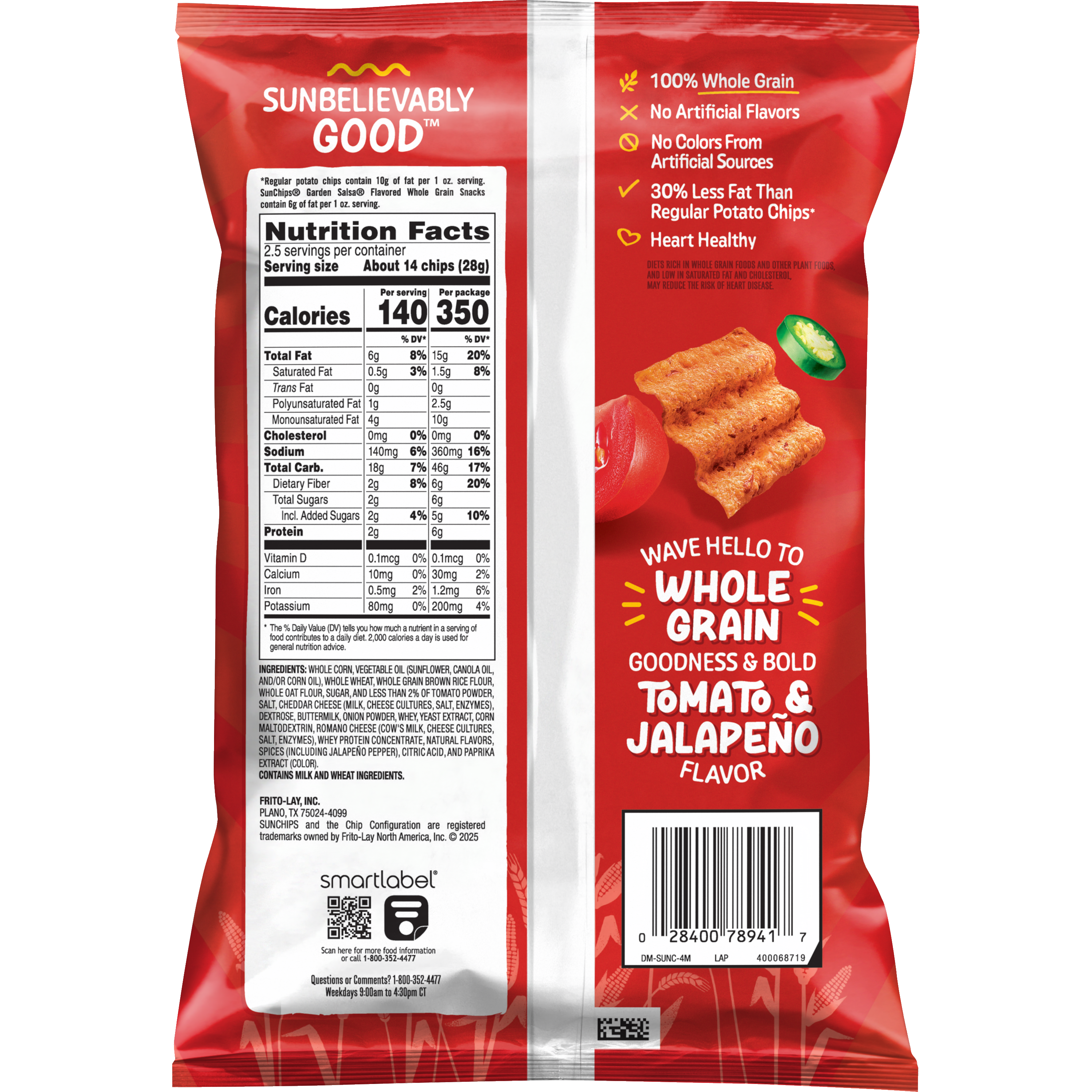 SunChips, Garden Salsa Flavored, Whole Grain Snacks thumbnail