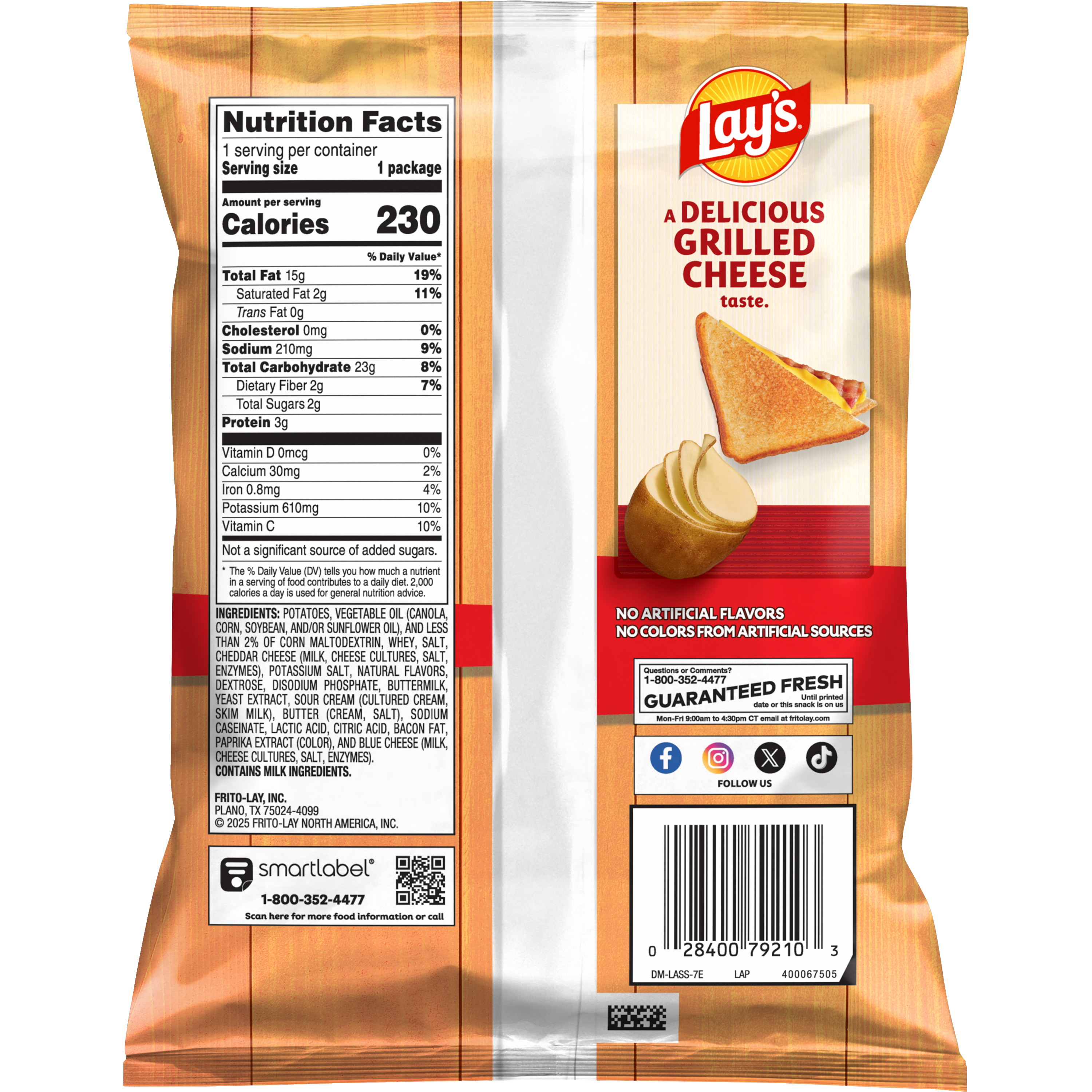Lay's, Bacon Grilled Cheese Flavored, Potato Chips thumbnail