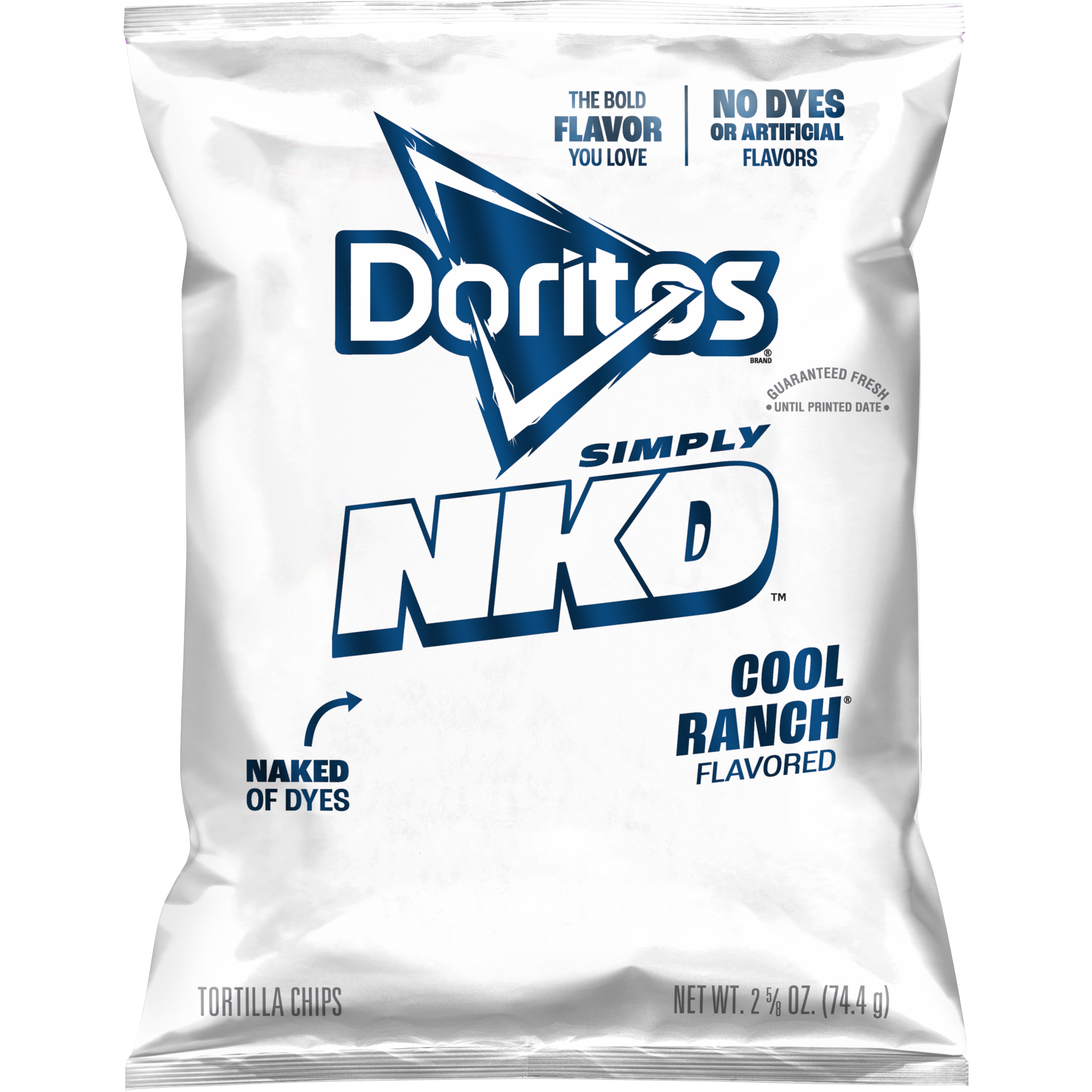 Doritos, Simply NKD, Cool Ranch Flavored, Tortilla Chips