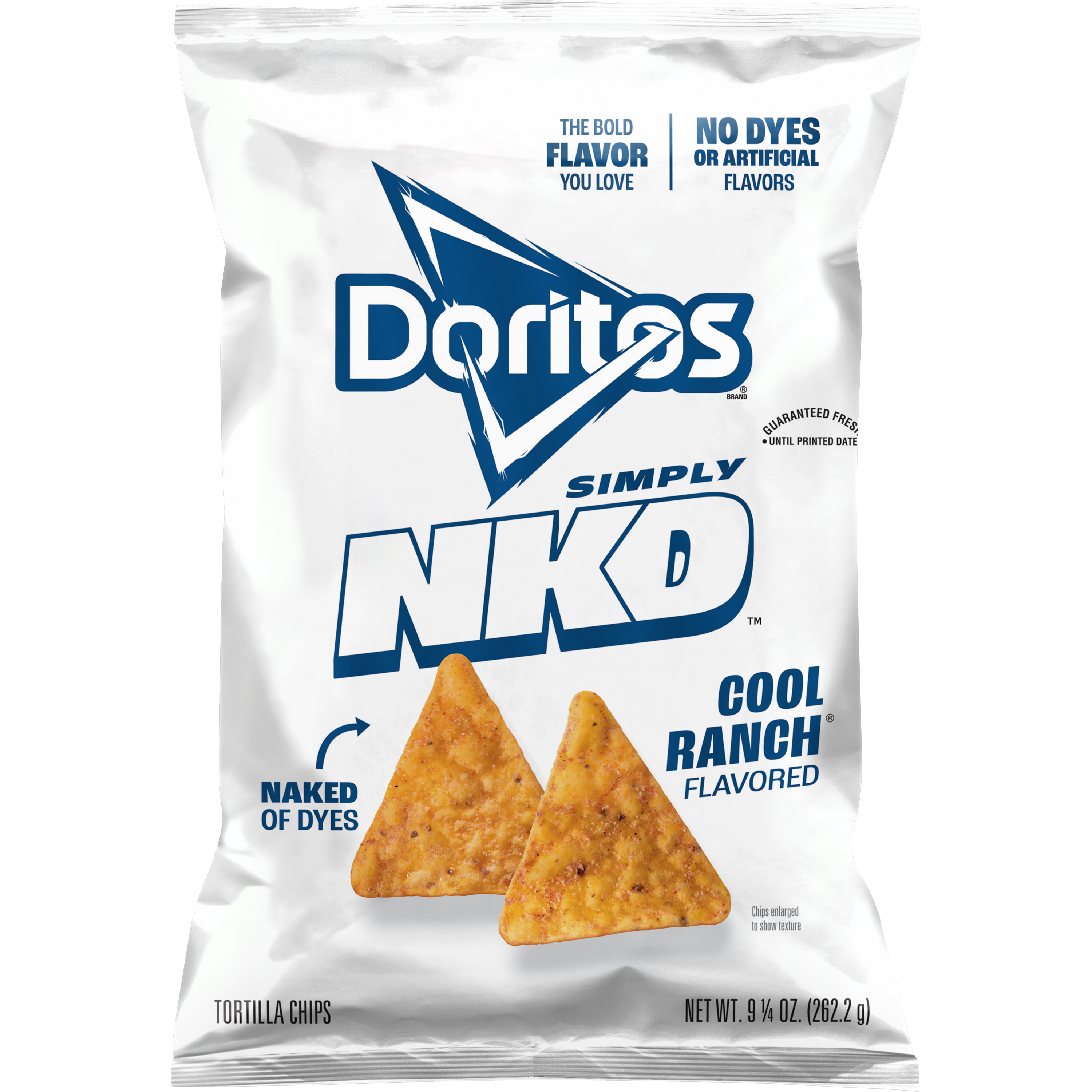 Doritos, Simply NKD, Cool Ranch Flavored, Tortilla Chips