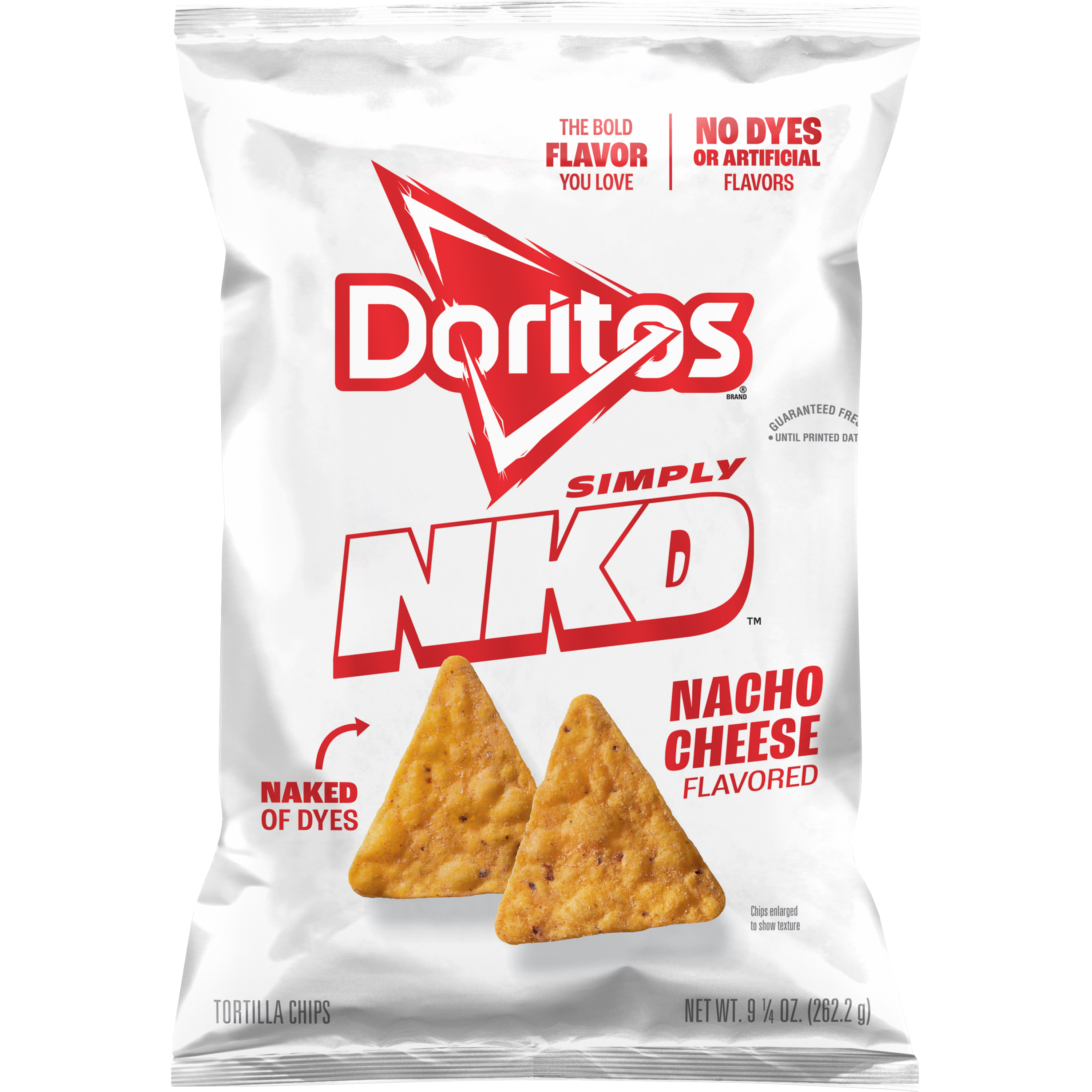 Doritos, Simply NKD, Nacho Cheese Flavored, Tortilla Chips