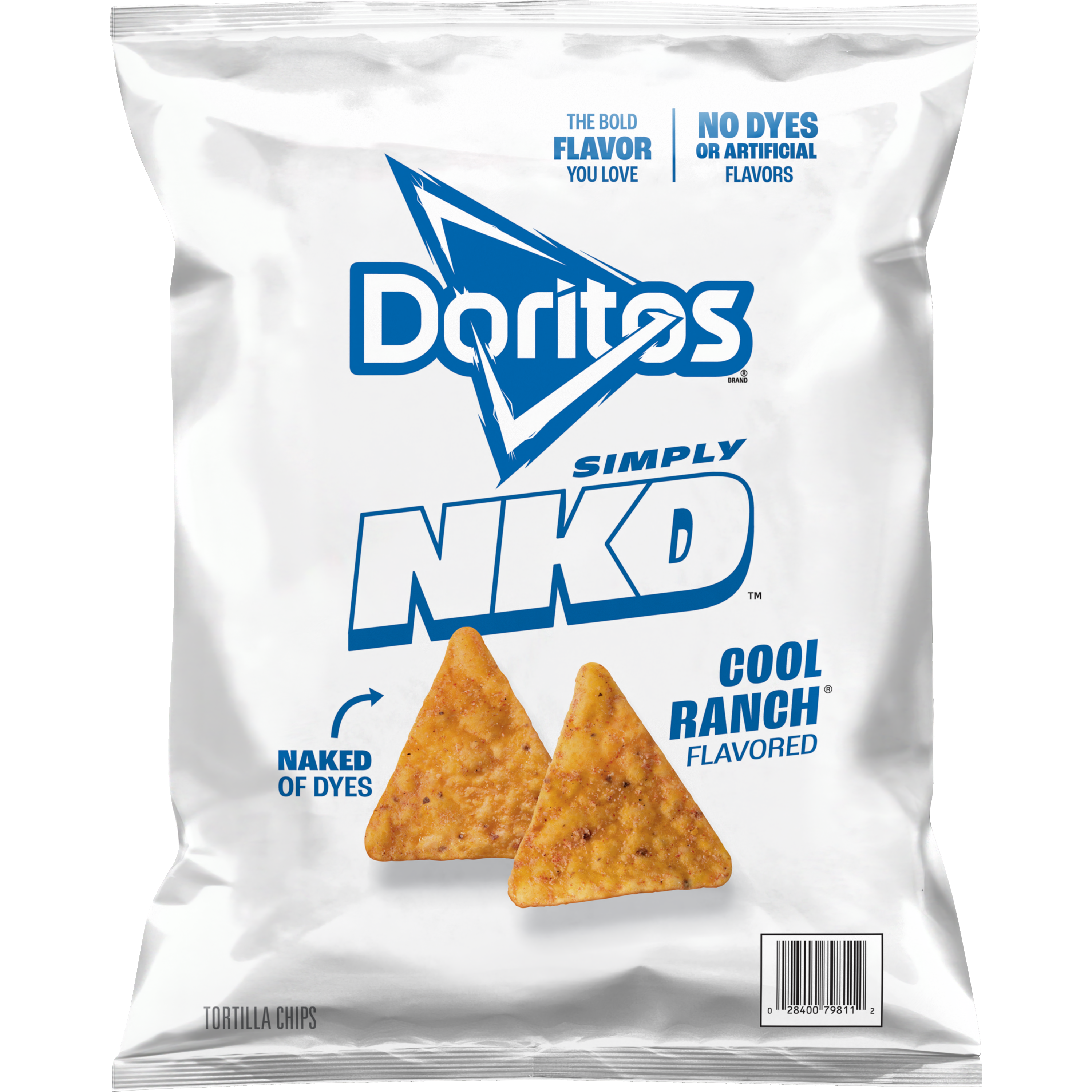 Doritos, Simply NKD, Cool Ranch Flavored, Tortilla Chips