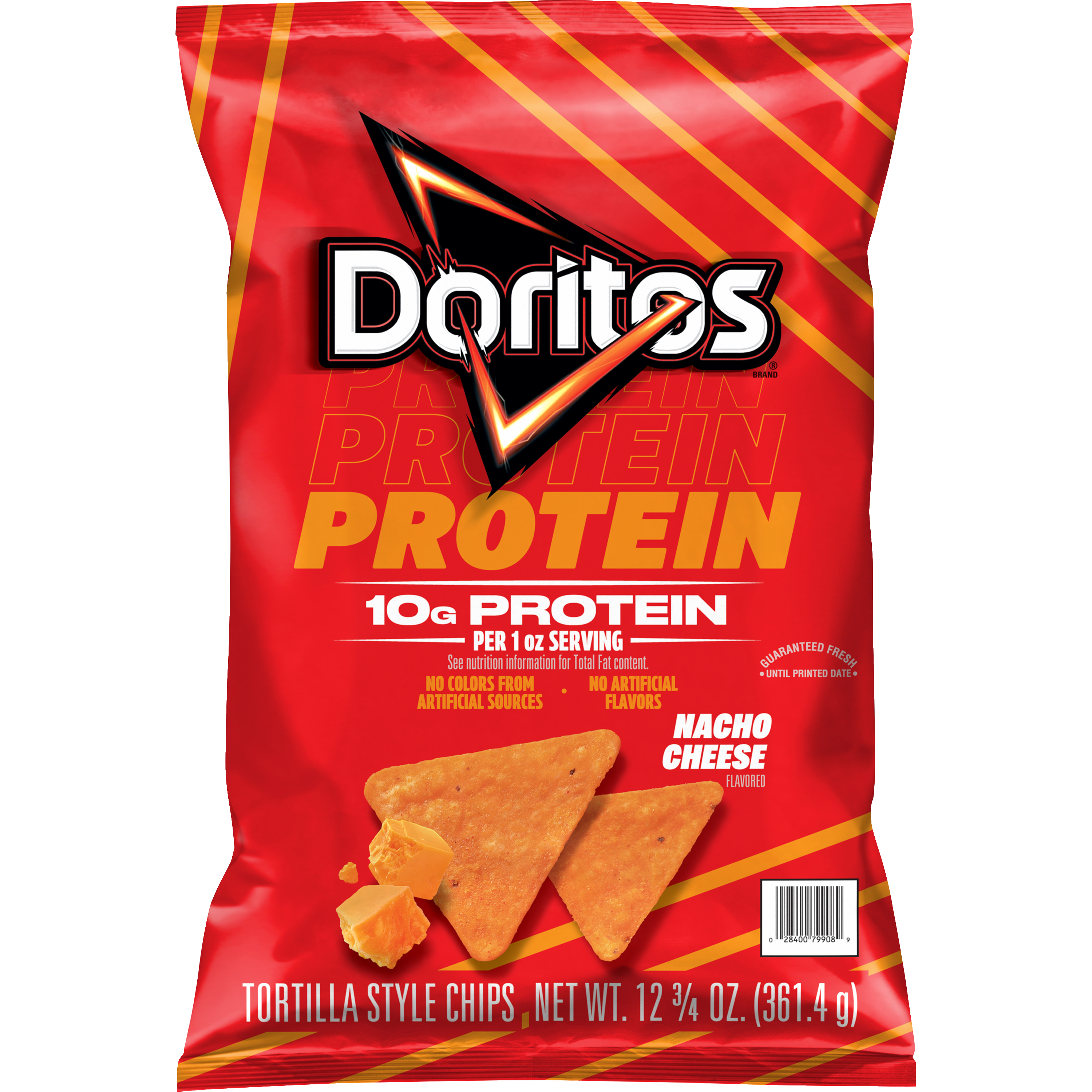 Doritos, Protein, Nacho Cheese Flavored, Tortilla Style Chips