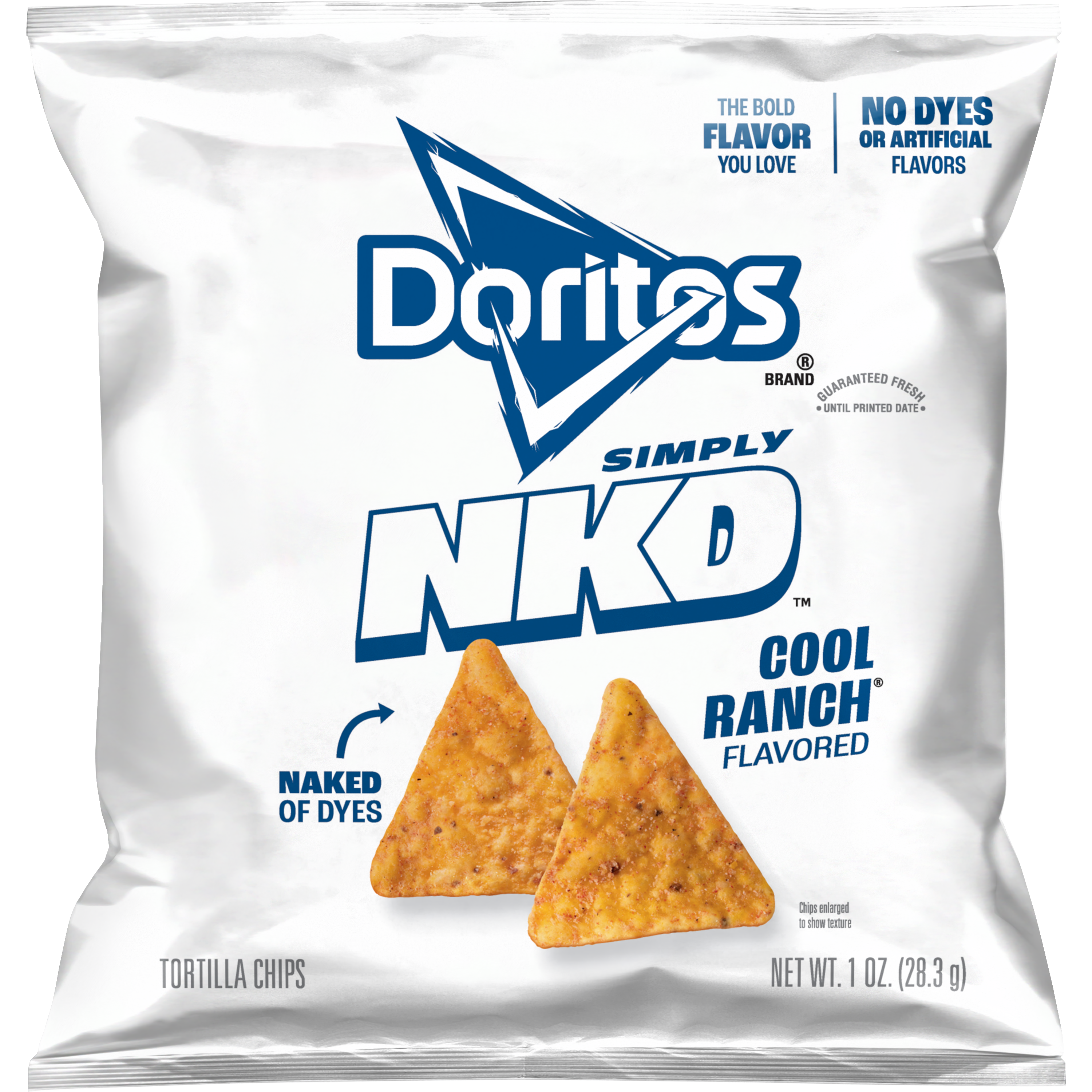 Doritos, Simply NKD, Cool Ranch Flavored, Tortilla Chips