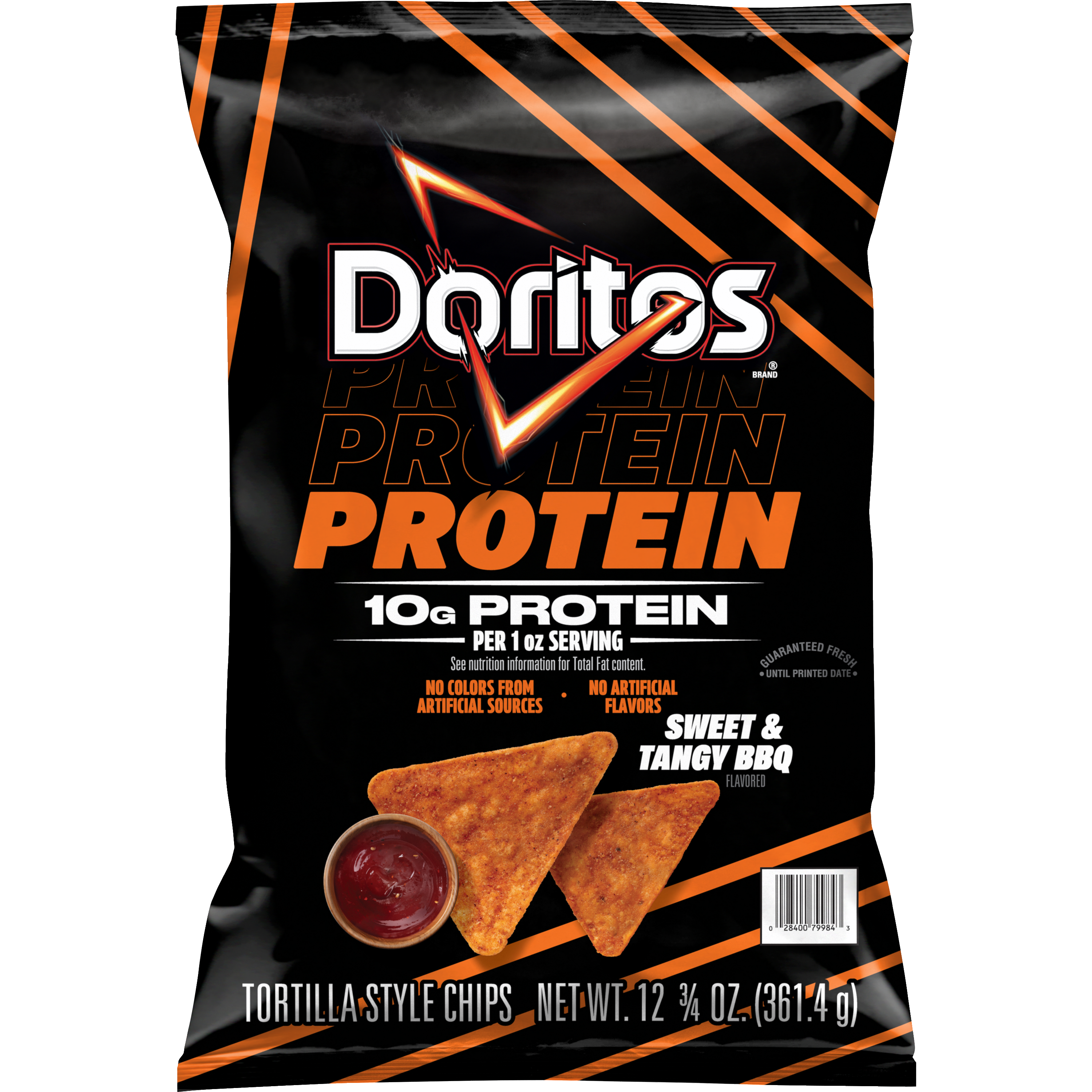 Doritos, Protein, Sweet & Tangy BBQ Flavored, Tortilla Style Chips